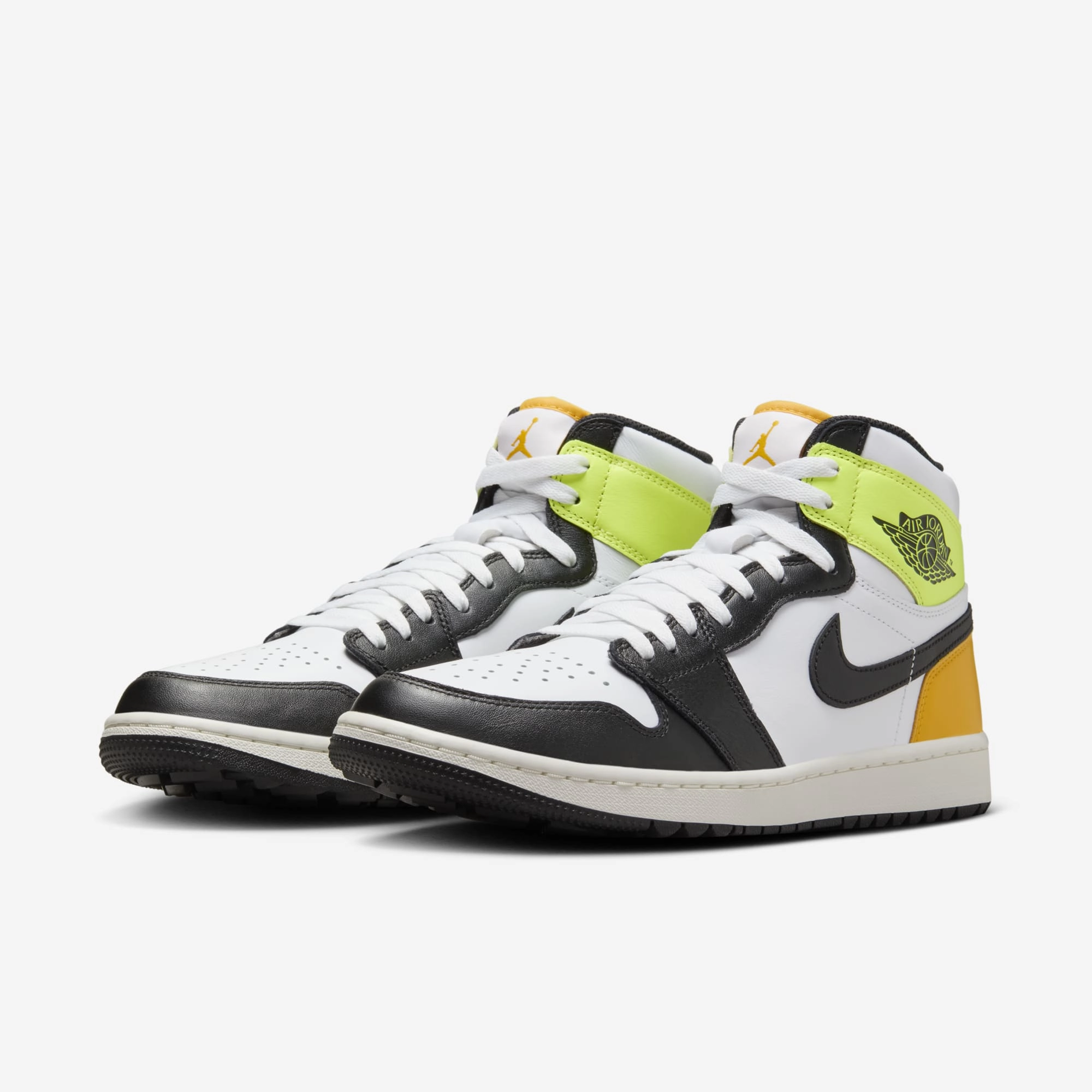 (Men's) Air Jordan 1 Retro High Golf 'Volt Gold' (2024) DQ0660-105 Air Jordan 1 Original Colorway Shoes