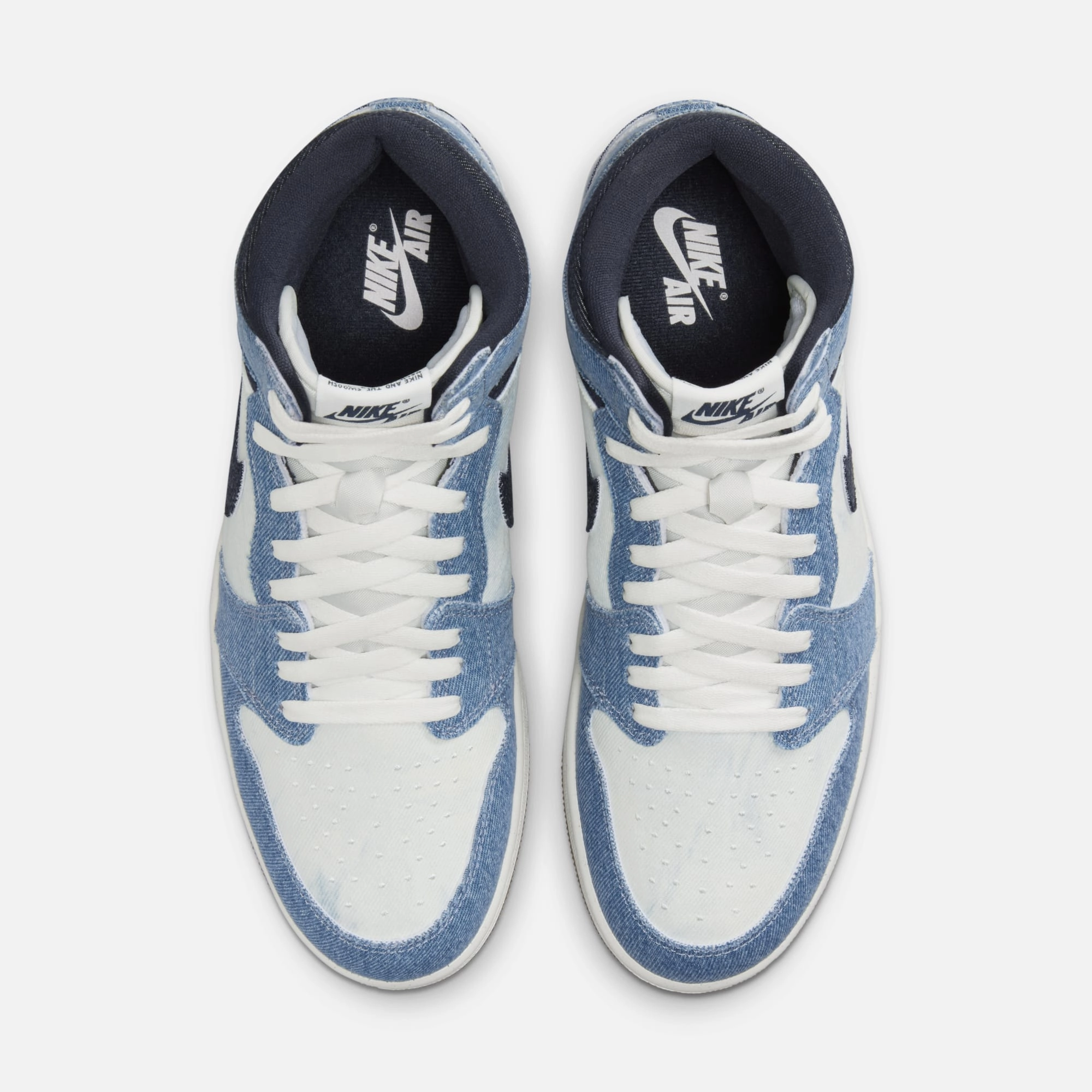 (Men's) Air Jordan 1 Retro High OG 'Denim' (2024) FQ2947-100 Air Jordan 1 Original Colorway Shoes