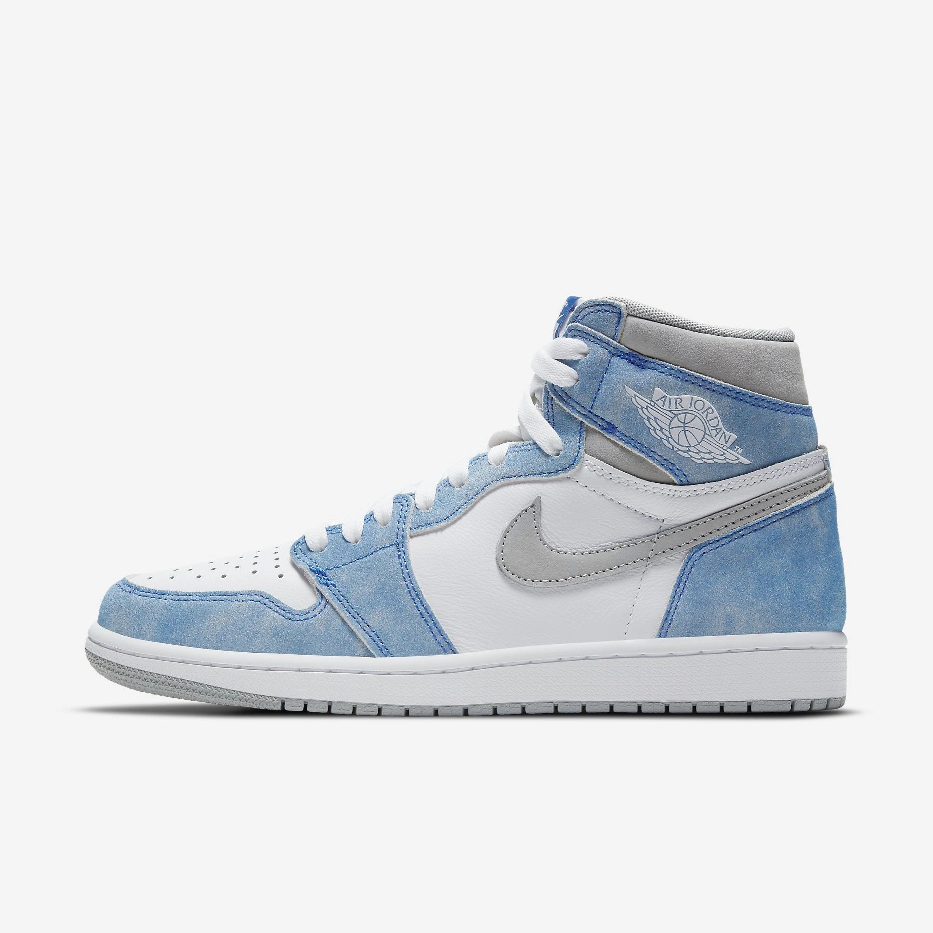(Men's) Air Jordan 1 Retro High OG 'Hyper Royal' (2021) 555088-402 Authentic Air Jordan 1 in premium leather