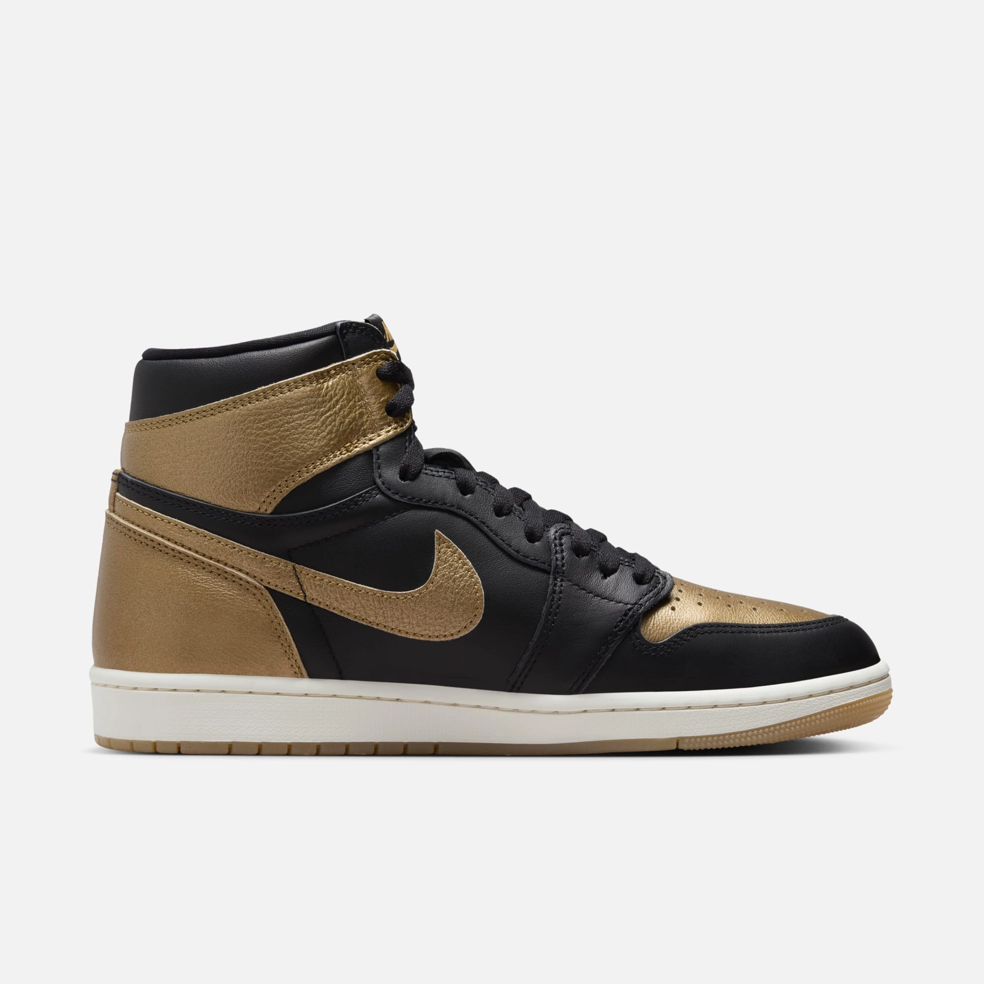(Men's) Air Jordan 1 Retro High OG 'Metallic Gold' (2024) DZ5485-071 Air Jordan 1 Original Colorway Shoes