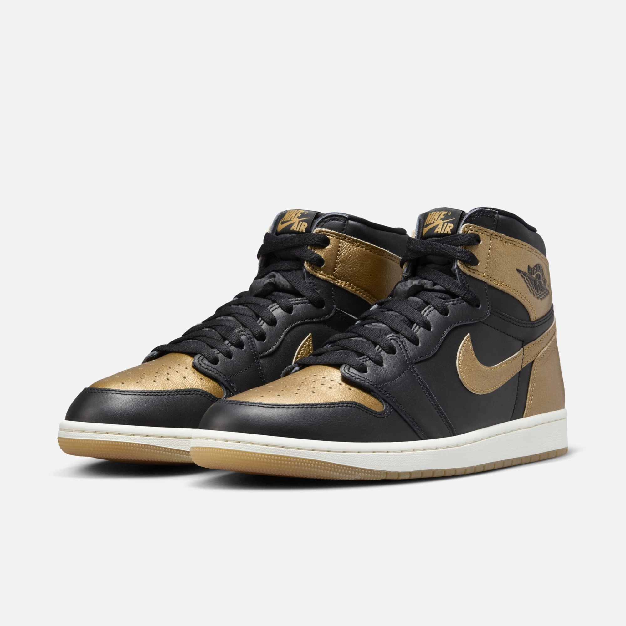 (Men's) Air Jordan 1 Retro High OG 'Metallic Gold' (2024) DZ5485-071 Air Jordan 1 Original Colorway Shoes