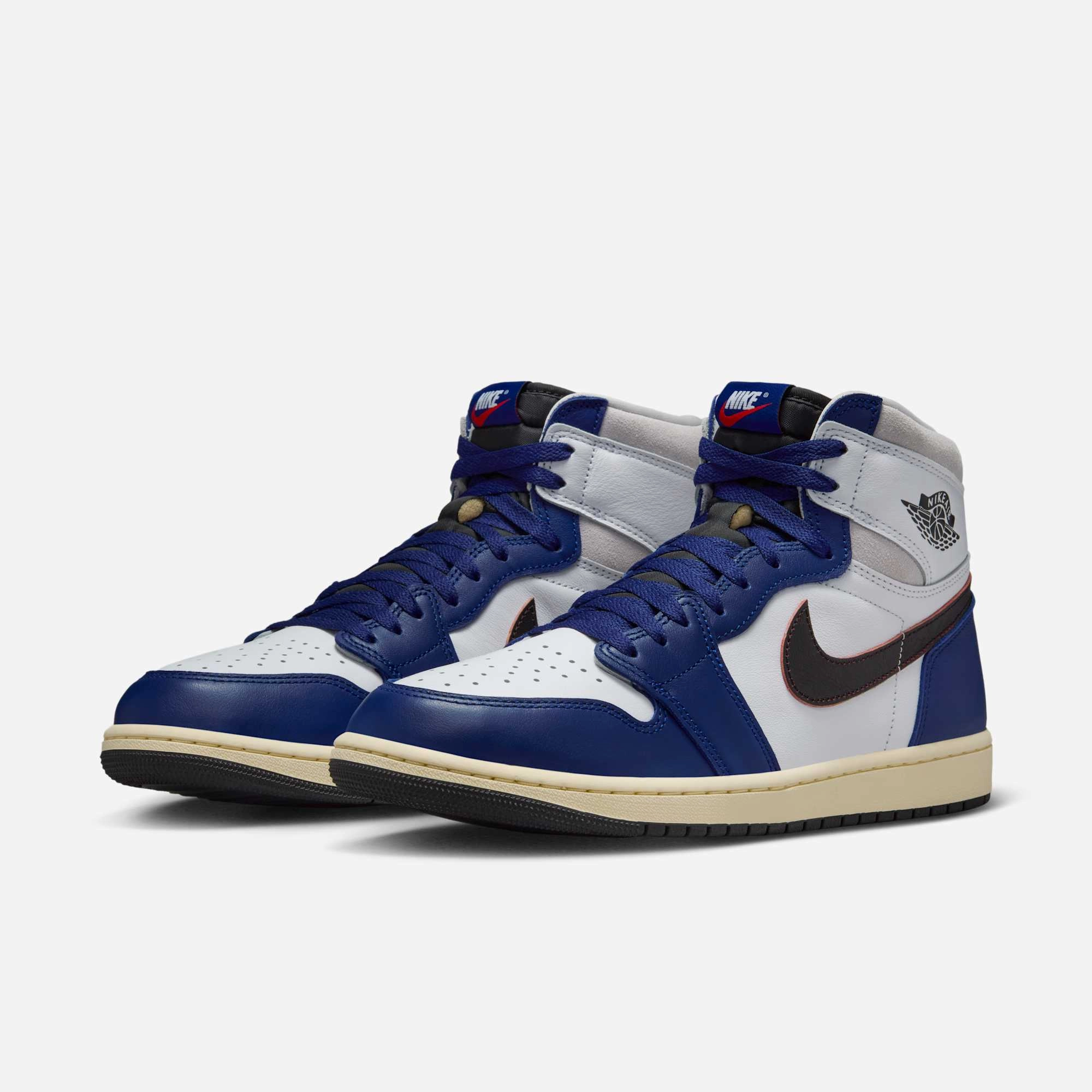 (Men's) Air Jordan 1 Retro High OG 'Rare Air / Deep Royal Blue' (2025) DZ5485-100 Air Jordan 1 Original Colorway Shoes