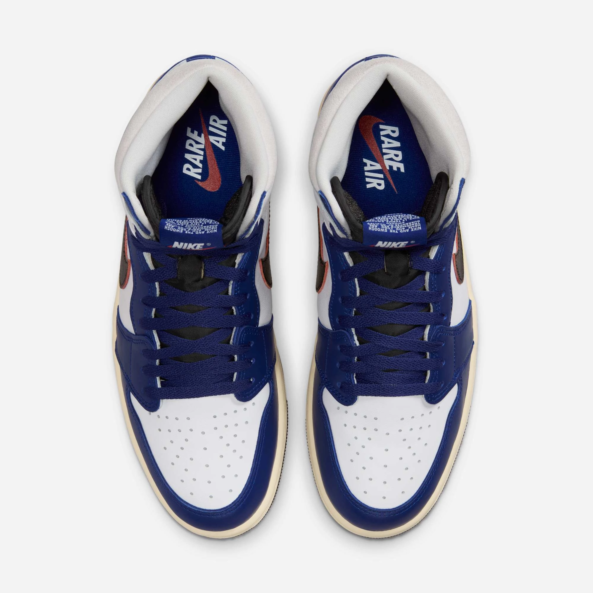 (Men's) Air Jordan 1 Retro High OG 'Rare Air / Deep Royal Blue' (2025) DZ5485-100 Air Jordan 1 Original Colorway Shoes