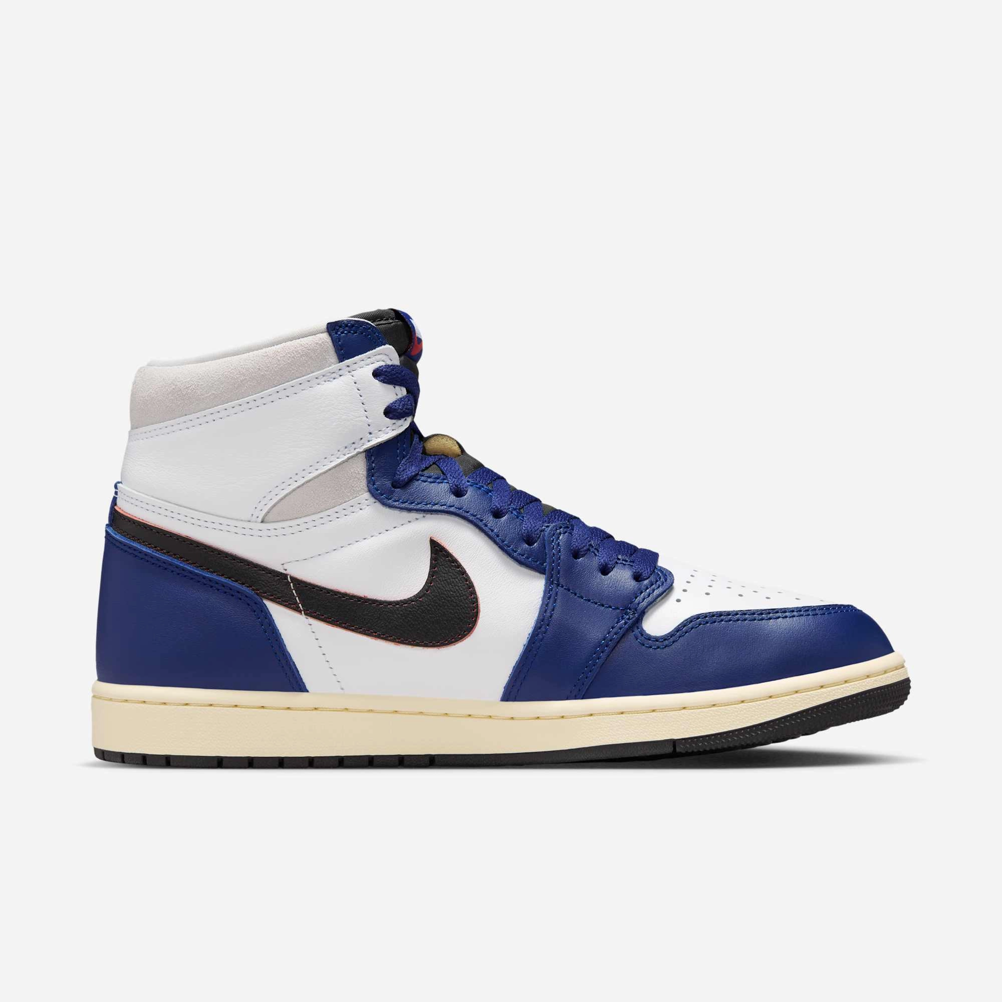 (Men's) Air Jordan 1 Retro High OG 'Rare Air / Deep Royal Blue' (2025) DZ5485-100 Air Jordan 1 Original Colorway Shoes