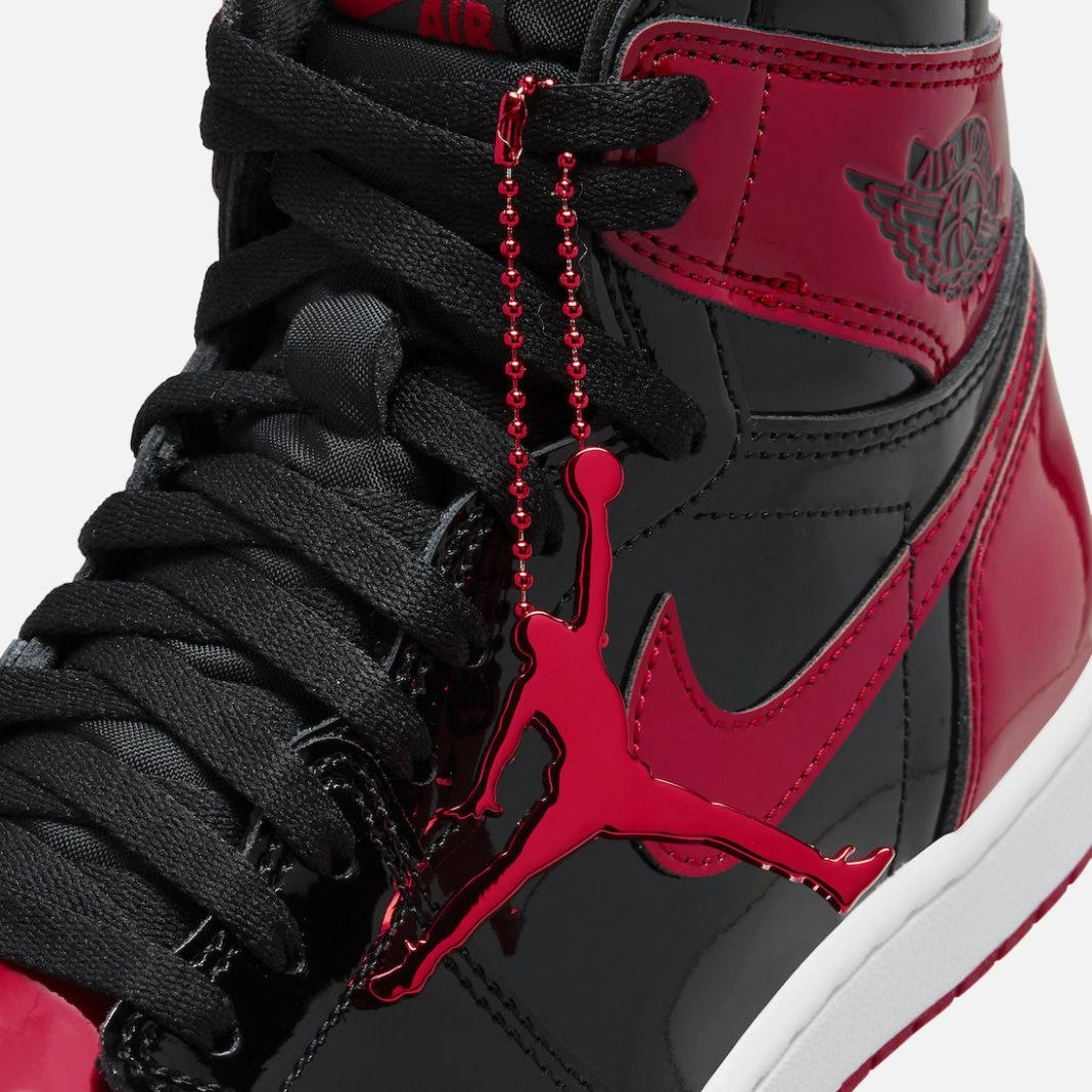 (Men's) Air Jordan 1 Retro High OG 'Reimagined Patent Bred / Banned' (2021) 555088-063 Air Jordan 1 Signature Look Sneakers