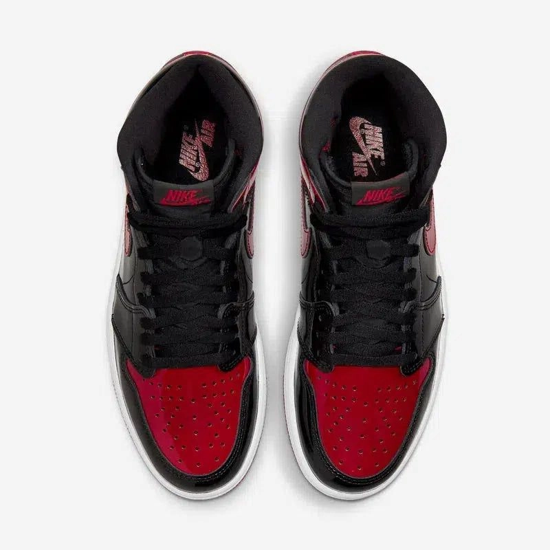 (Men's) Air Jordan 1 Retro High OG 'Reimagined Patent Bred / Banned' (2021) 555088-063 Air Jordan 1 Signature Look Sneakers