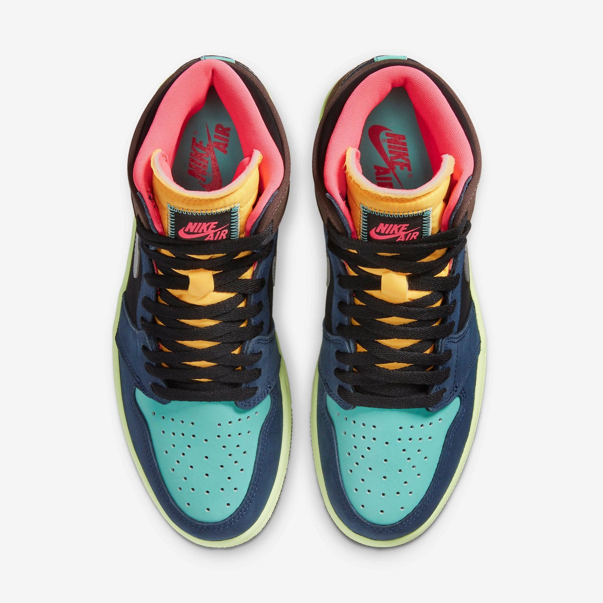(Men's) Air Jordan 1 Retro High OG 'Tokyo Bio Hack' (2020) 555088-201 Air Jordan 1 Retro Court Sneakers