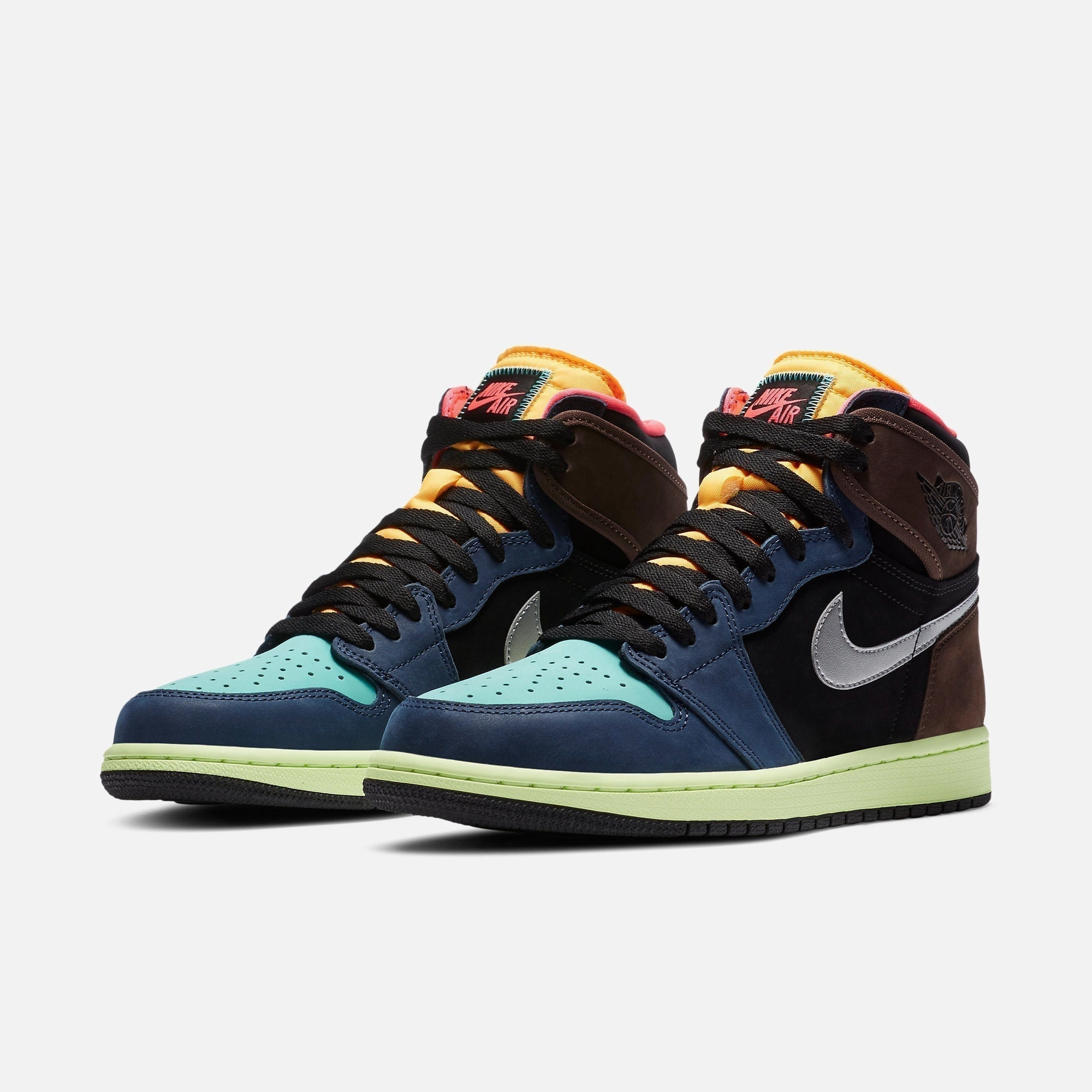 (Men's) Air Jordan 1 Retro High OG 'Tokyo Bio Hack' (2020) 555088-201 Air Jordan 1 Retro Court Sneakers