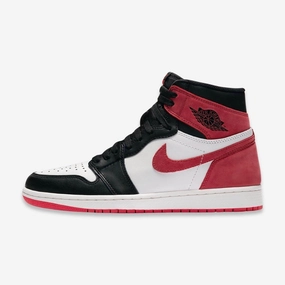 (Men's) Air Jordan 1 Retro High OG 'Track Red' (2018) 555088-112 Authentic Air Jordan 1 in premium leather