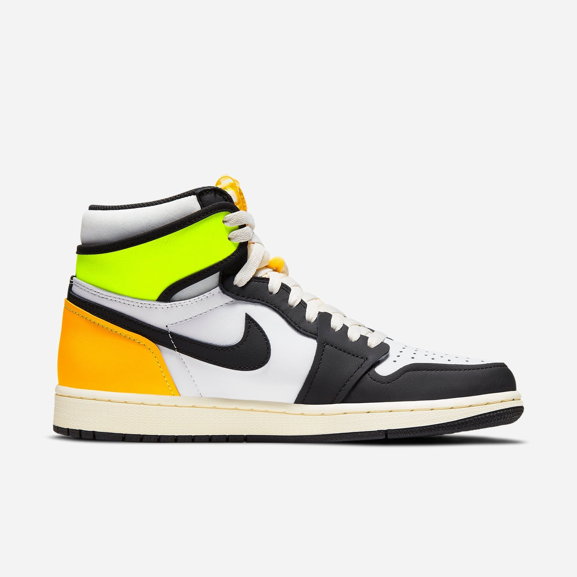 (Men's) Air Jordan 1 Retro High OG 'Volt / Gold' (2021) 555088-118 Air Jordan 1 Original Colorway Shoes