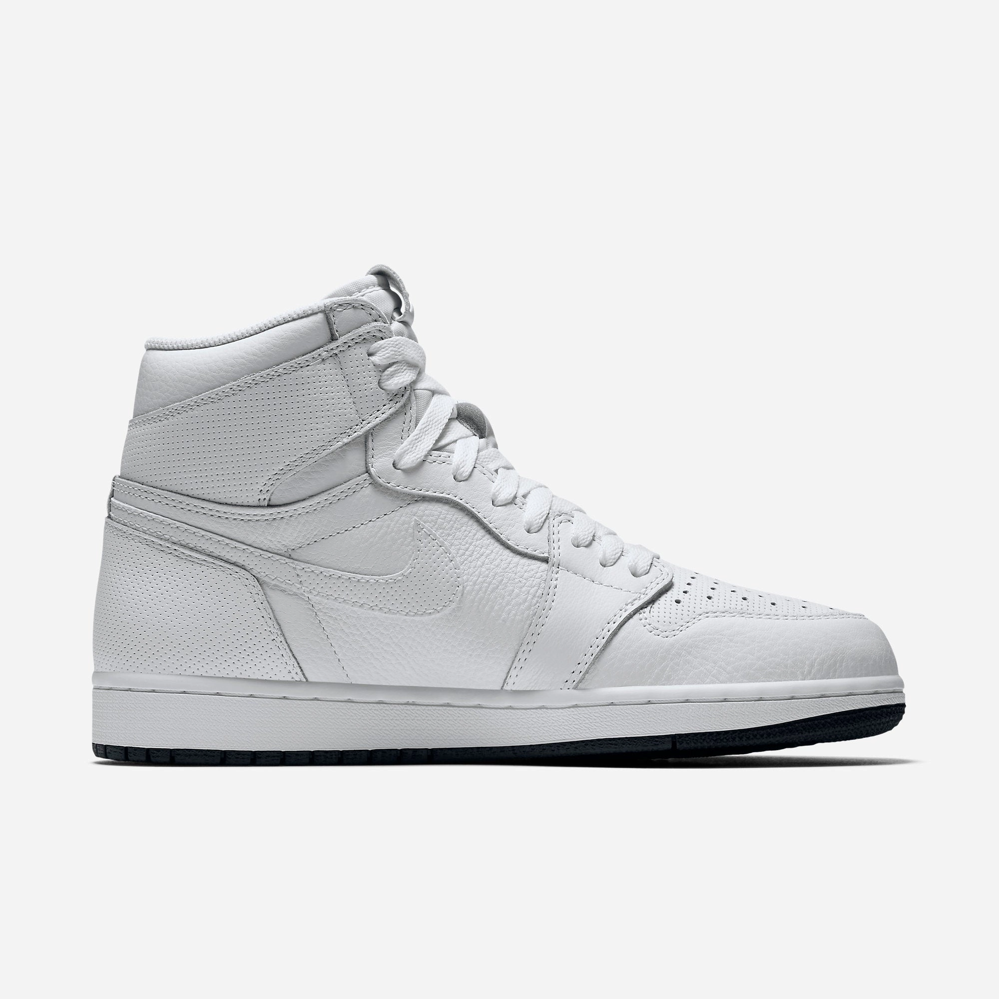 (Men's) Air Jordan 1 Retro High OG 'White Perforated' (2017) 555088-100 Air Jordan 1 Signature Look Sneakers