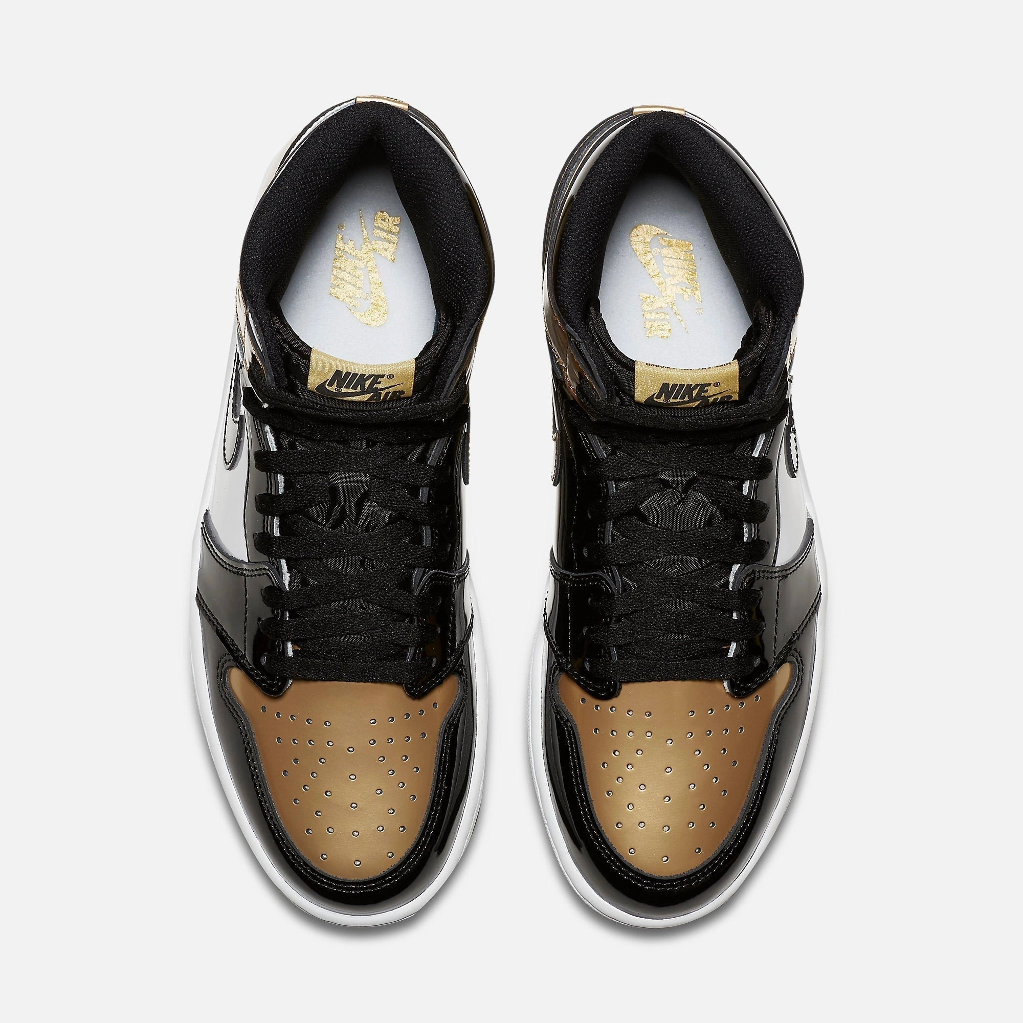 (Men's) Air Jordan 1 Retro High OG NRG 'Gold Toe' (2018) 861428-007 Air Jordan 1 Retro Court Sneakers