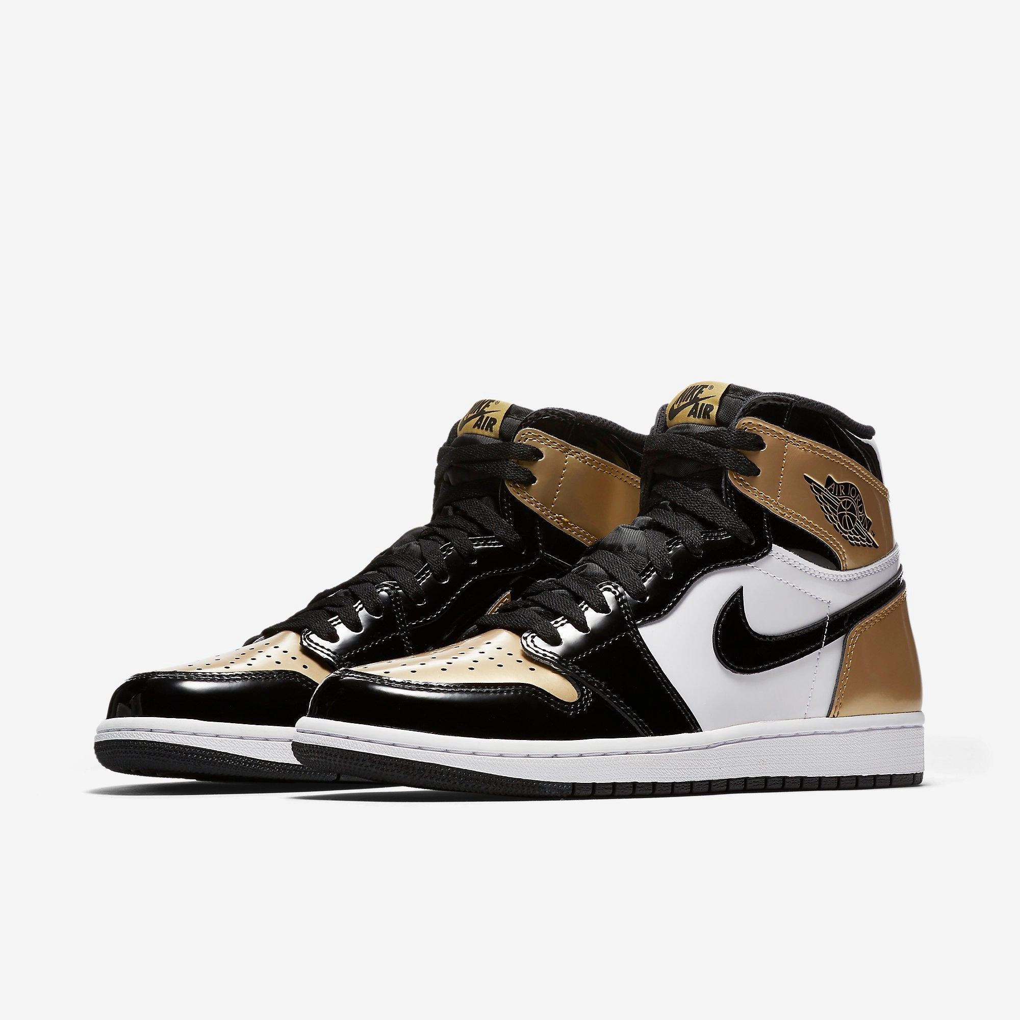 (Men's) Air Jordan 1 Retro High OG NRG 'Gold Toe' (2018) 861428-007 Air Jordan 1 Retro Court Sneakers