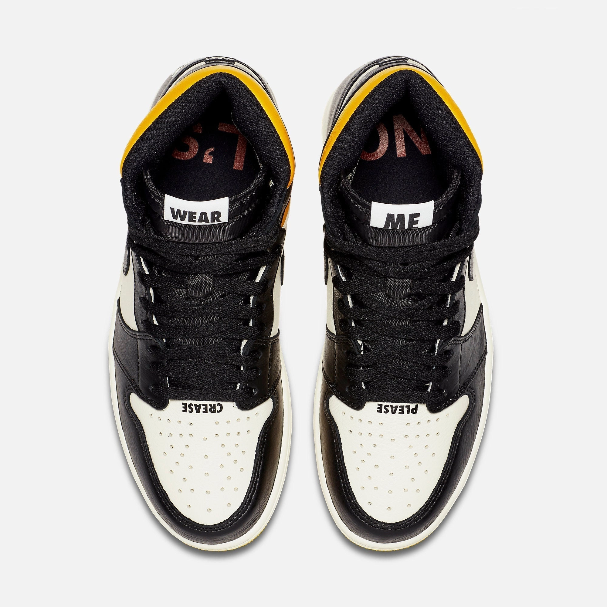 (Men's) Air Jordan 1 Retro High OG NRG 'Not For Resale Varsity Maize' (2018) 861428-107 Air Jordan 1 Signature Look Sneakers