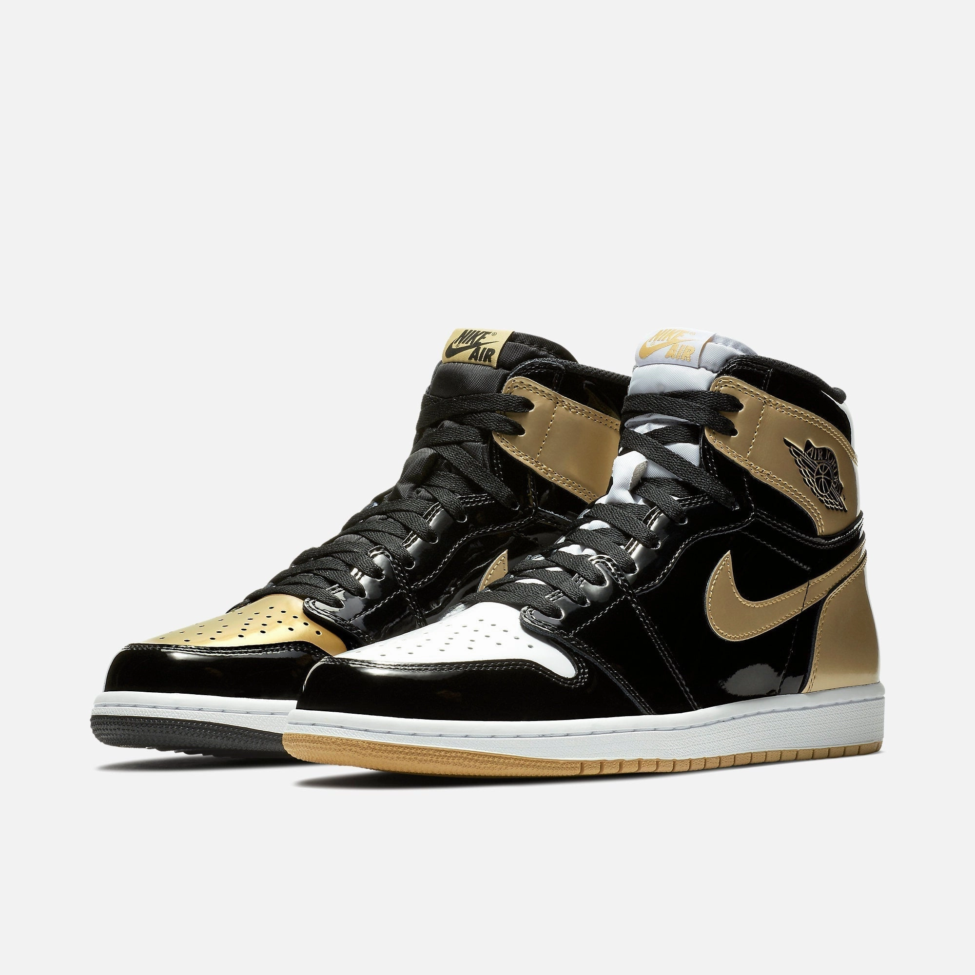 (Men's) Air Jordan 1 Retro High OG NRG x ComplexCon 'Gold Toe Top 3' (2017) 861428-001 Air Jordan 1 Retro Court Sneakers