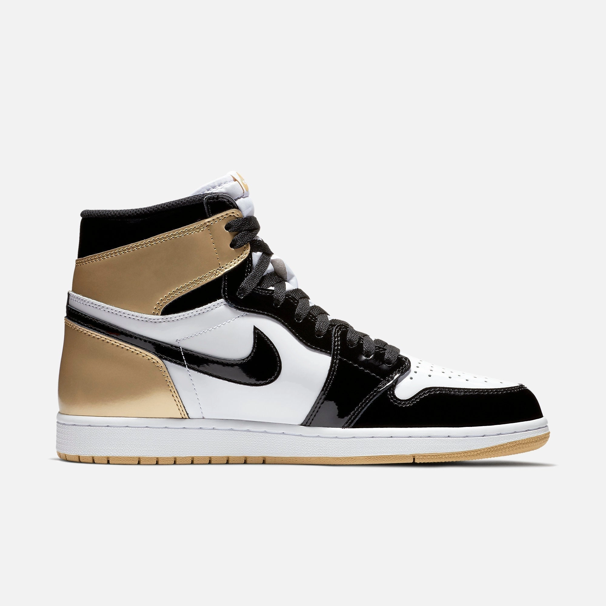 (Men's) Air Jordan 1 Retro High OG NRG x ComplexCon 'Gold Toe Top 3' (2017) 861428-001 Air Jordan 1 Retro Court Sneakers