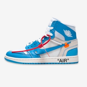 (Men's) Air Jordan 1 Retro High OG NRG x Off-White 'UNC' (2018) AQ0818-148 Heritage Air Jordan 1 sneakers for men
