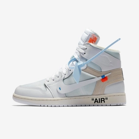 (Men's) Air Jordan 1 Retro High OG NRG x Off-White 'White' (2018) AQ0818-100 Stylish Air Jordan 1 in classic design