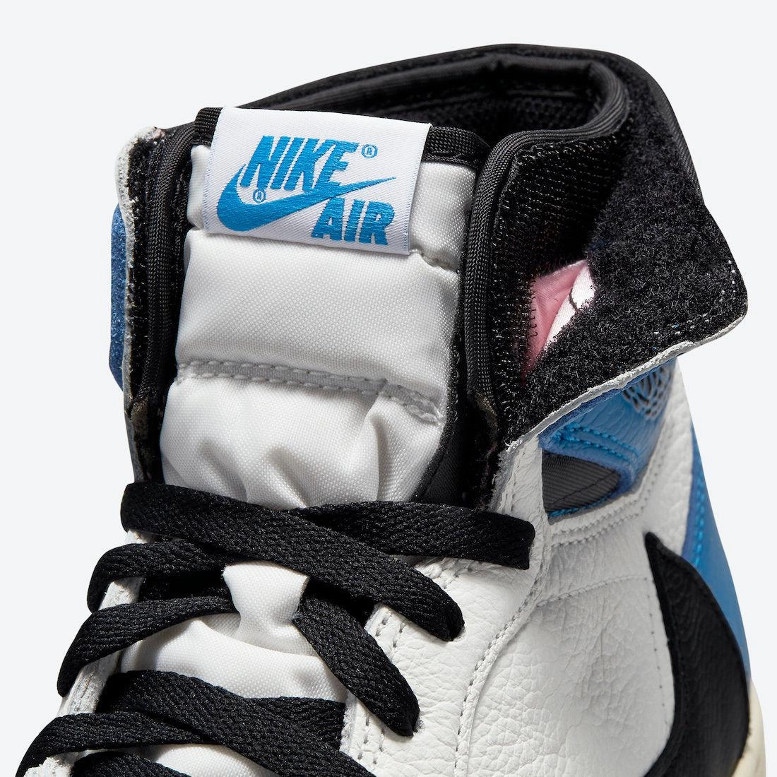 (Men's) Air Jordan 1 Retro High OG SP x Travis Scott x Fragment Design 'Military Blue' (2021) DH3227-105 Air Jordan 1 Signature Look Sneakers