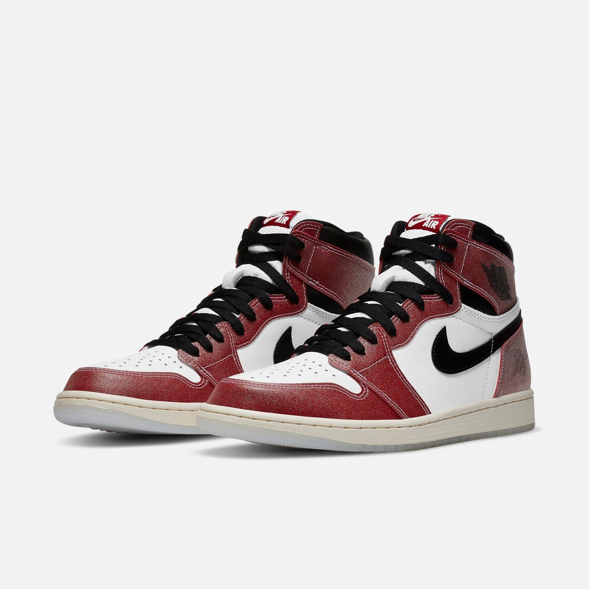 (Men's) Air Jordan 1 Retro High OG SP x Trophy Room Chicago 'Freeze Out' (2021) DA2728-100 Air Jordan 1 Signature Look Sneakers