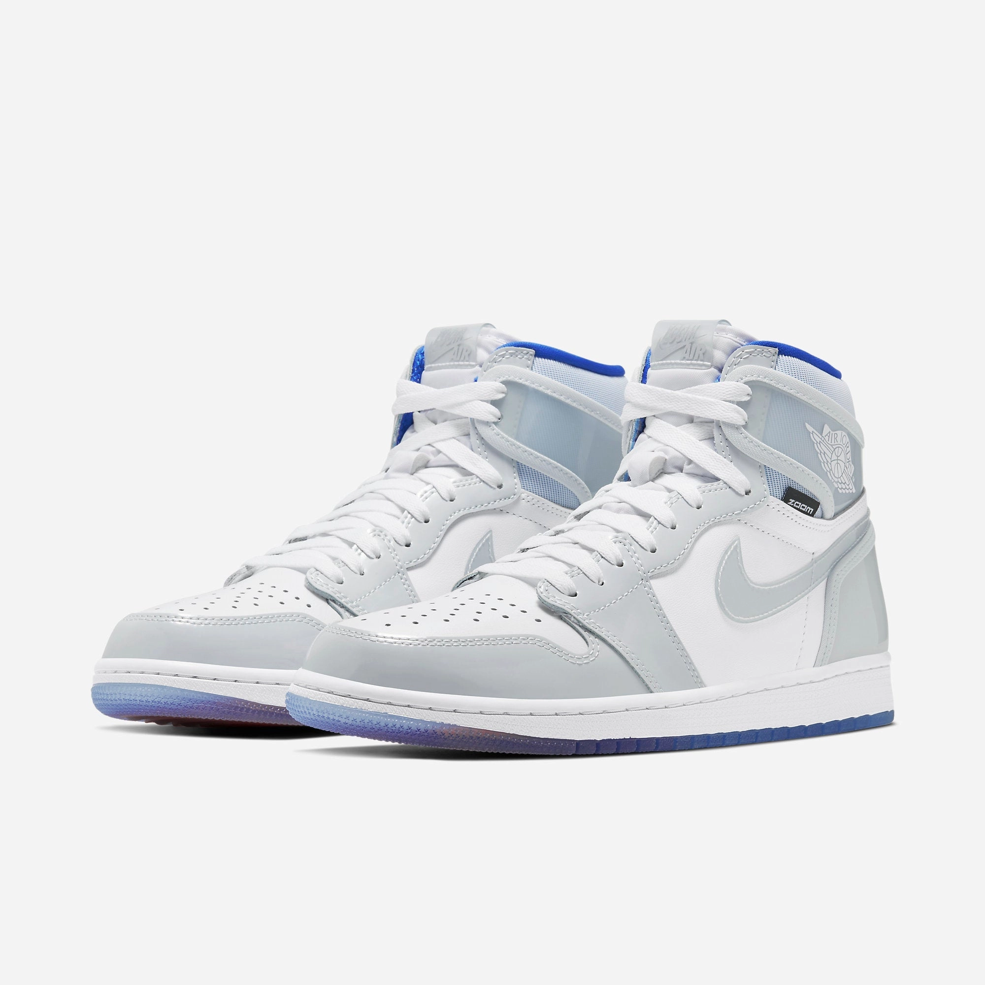 (Men's) Air Jordan 1 Retro High Zoom Air 'Racer Blue' (2020) CK6637-104 Air Jordan 1 Original Colorway Shoes