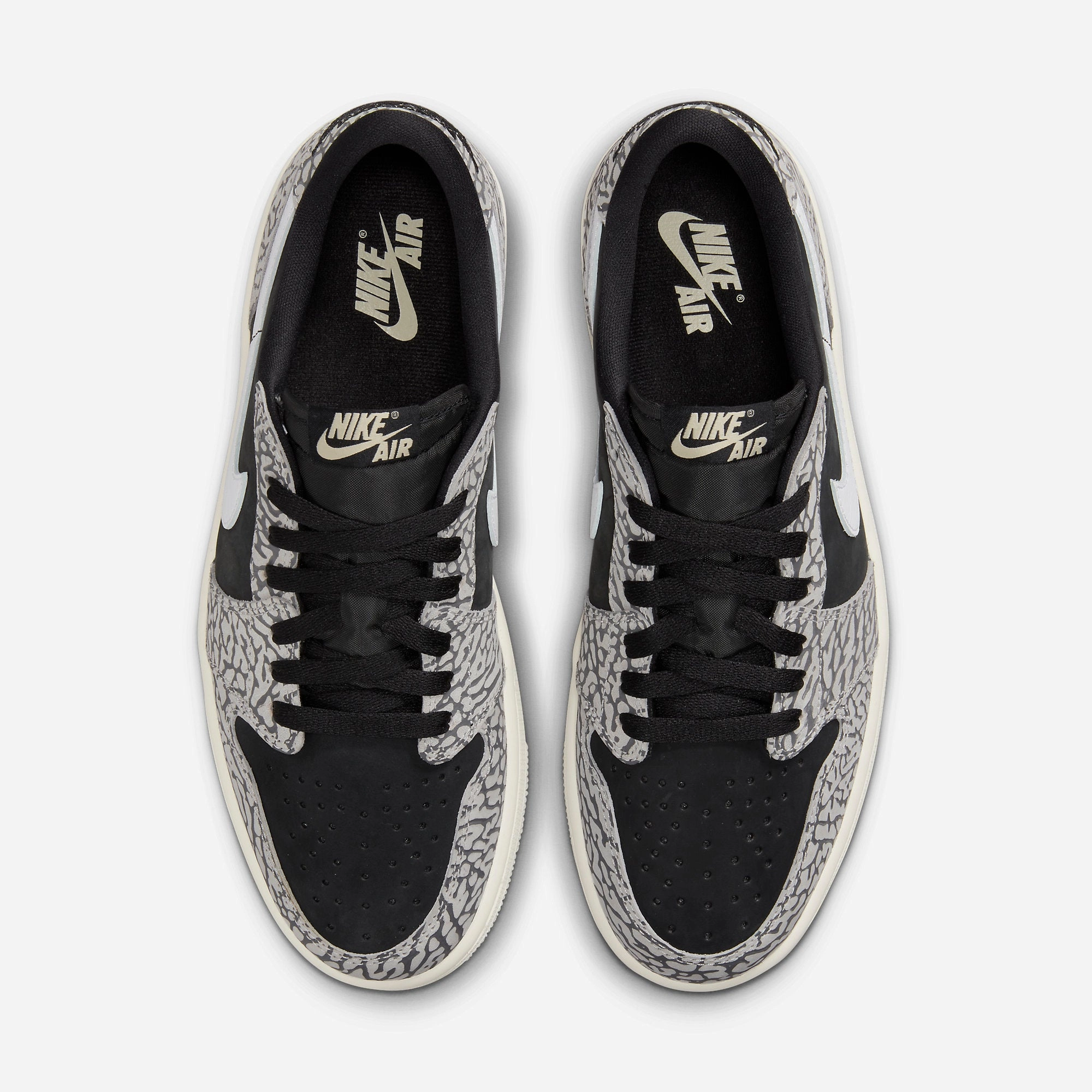 (Men's) Air Jordan 1 Retro Low OG 'Black Cement' (2023) CZ0790-001 Air Jordan 1 Timeless Heritage Shoes