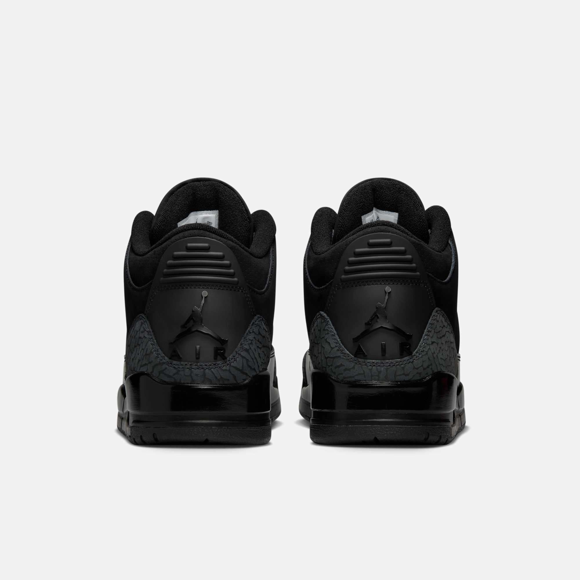 (Men's) Air Jordan 3 Retro 'Black Cat' (2025) CT8532-001 Air Jordan 3 Retro Throwback Sneakers