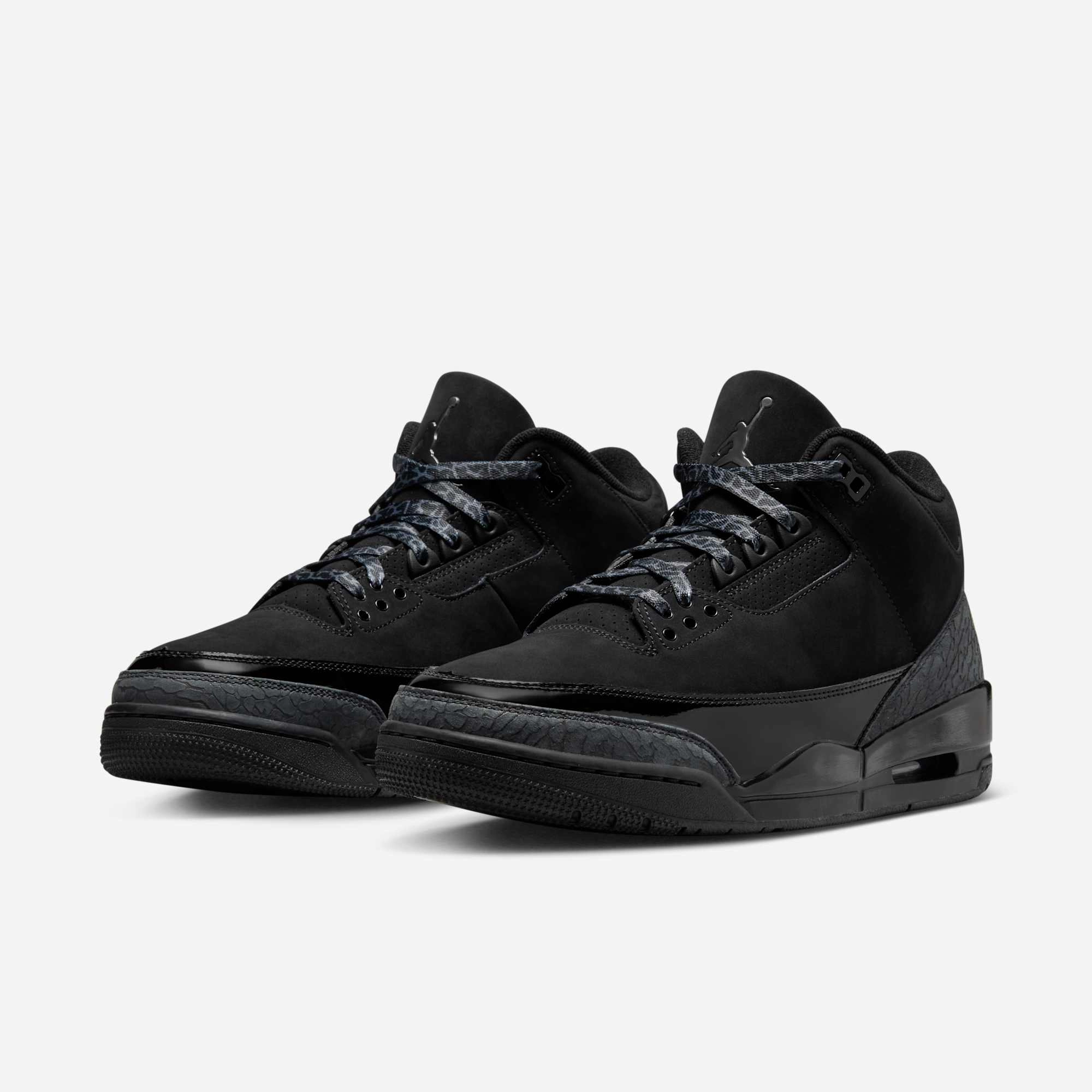 (Men's) Air Jordan 3 Retro 'Black Cat' (2025) CT8532-001 Air Jordan 3 Retro Throwback Sneakers