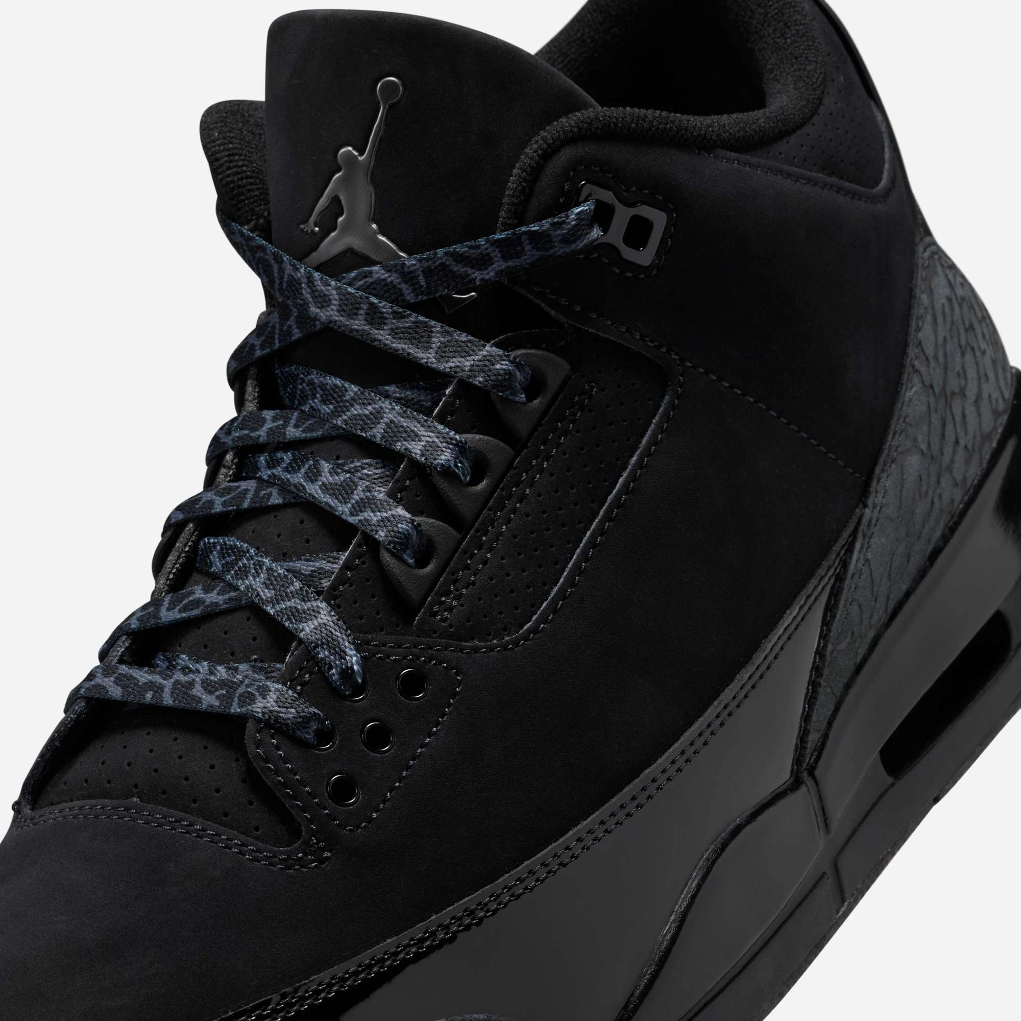 (Men's) Air Jordan 3 Retro 'Black Cat' (2025) CT8532-001 Air Jordan 3 Retro Throwback Sneakers