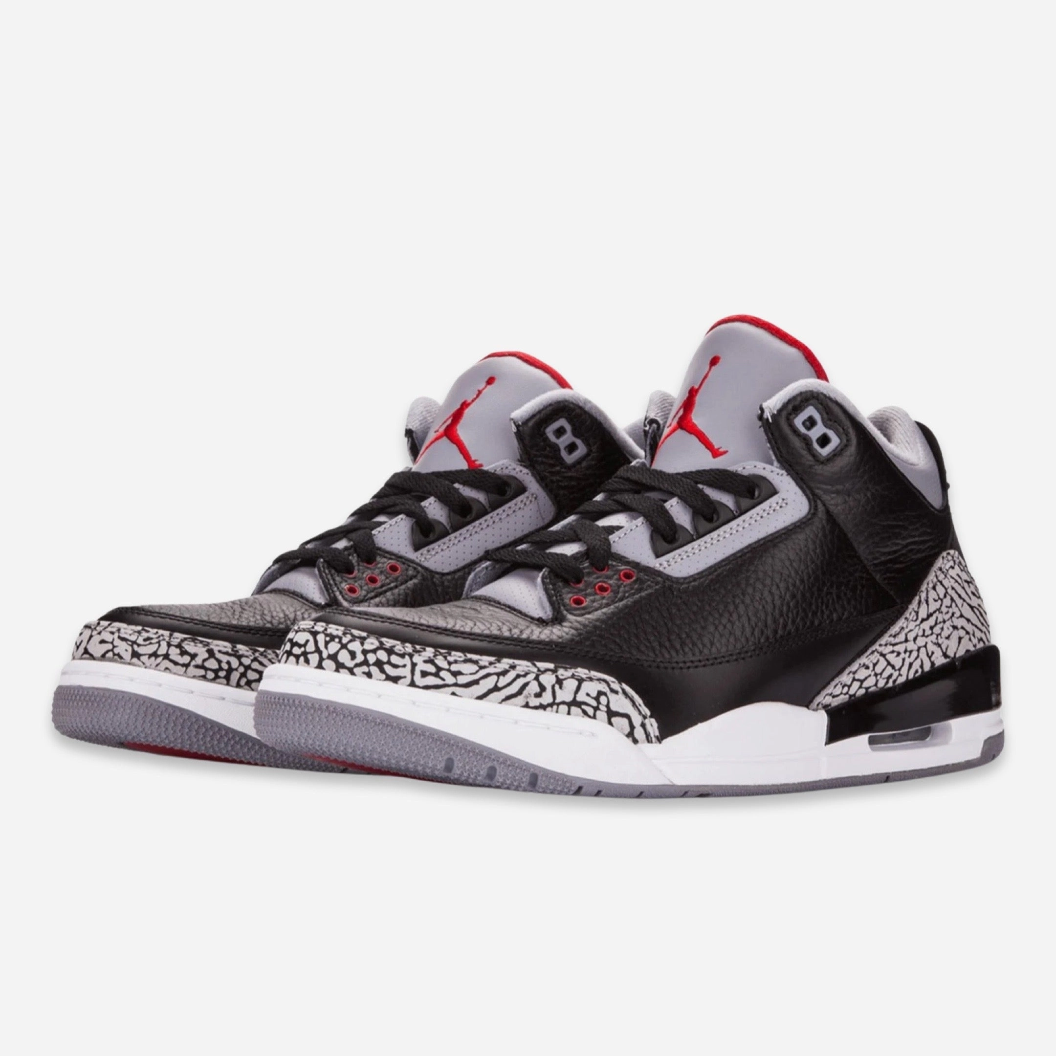 (Men's) Air Jordan 3 Retro 'Black Cement' (2011) 136064-010 Air Jordan 3 Retro Throwback Sneakers