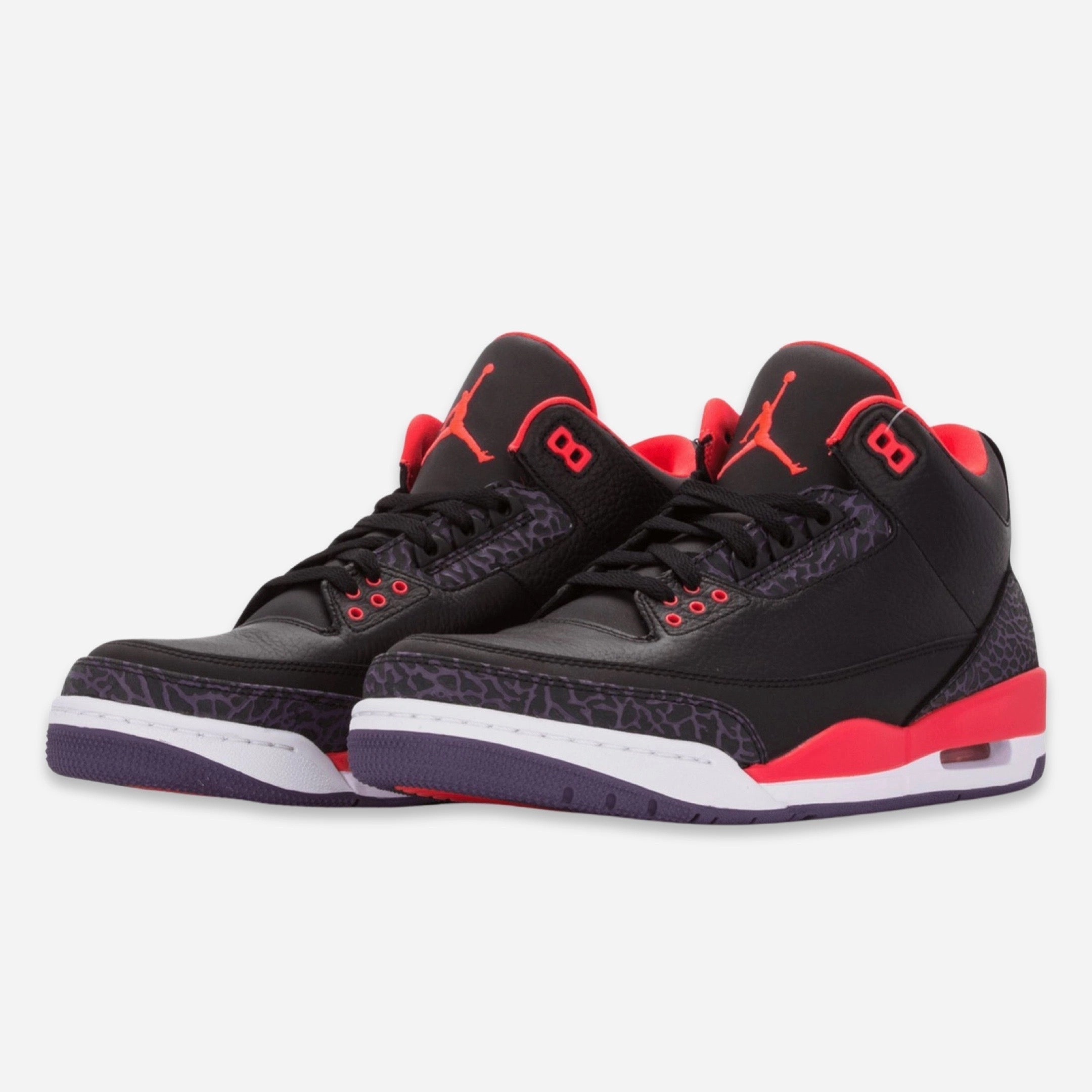 (Men's) Air Jordan 3 Retro 'Bright Crimson' (2013) 136064-005 Air Jordan 3 Retro Throwback Sneakers
