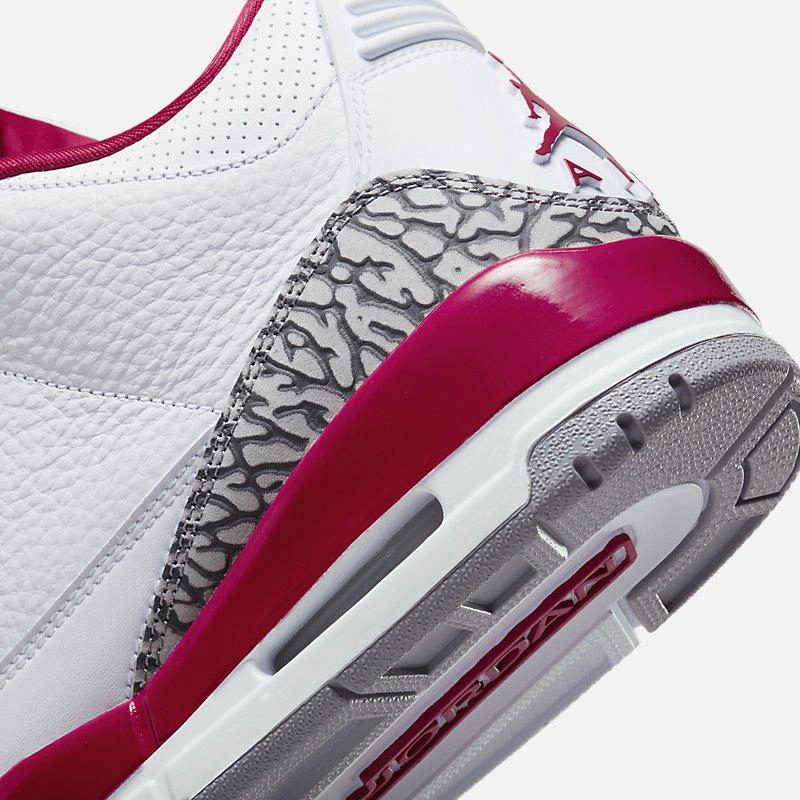 (Men's) Air Jordan 3 Retro 'Cardinal' (2022) CT8532-126 Air Jordan 3 Retro Throwback Sneakers