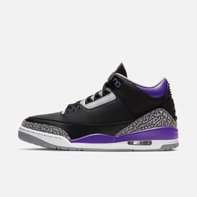 (Men's) Air Jordan 3 Retro 'Court Purple' (2020) CT8532-050 Air Jordan 3 retro sneakers with throwback vibe