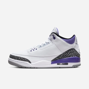 (Men's) Air Jordan 3 Retro 'Dark Iris' (2022) CT8532-105 Air Jordan 3 retro sneakers with throwback vibe