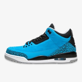 (Men's) Air Jordan 3 Retro 'Dark Powder Blue' (2014) 136064-406 Air Jordan 3 retro sneakers with throwback vibe