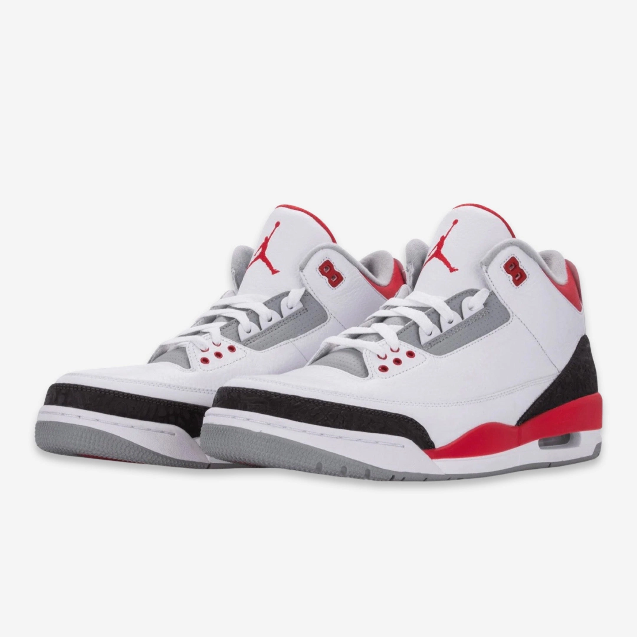 (Men's) Air Jordan 3 Retro 'Fire Red' (2013) 136064-120 Air Jordan 3 Retro Throwback Sneakers