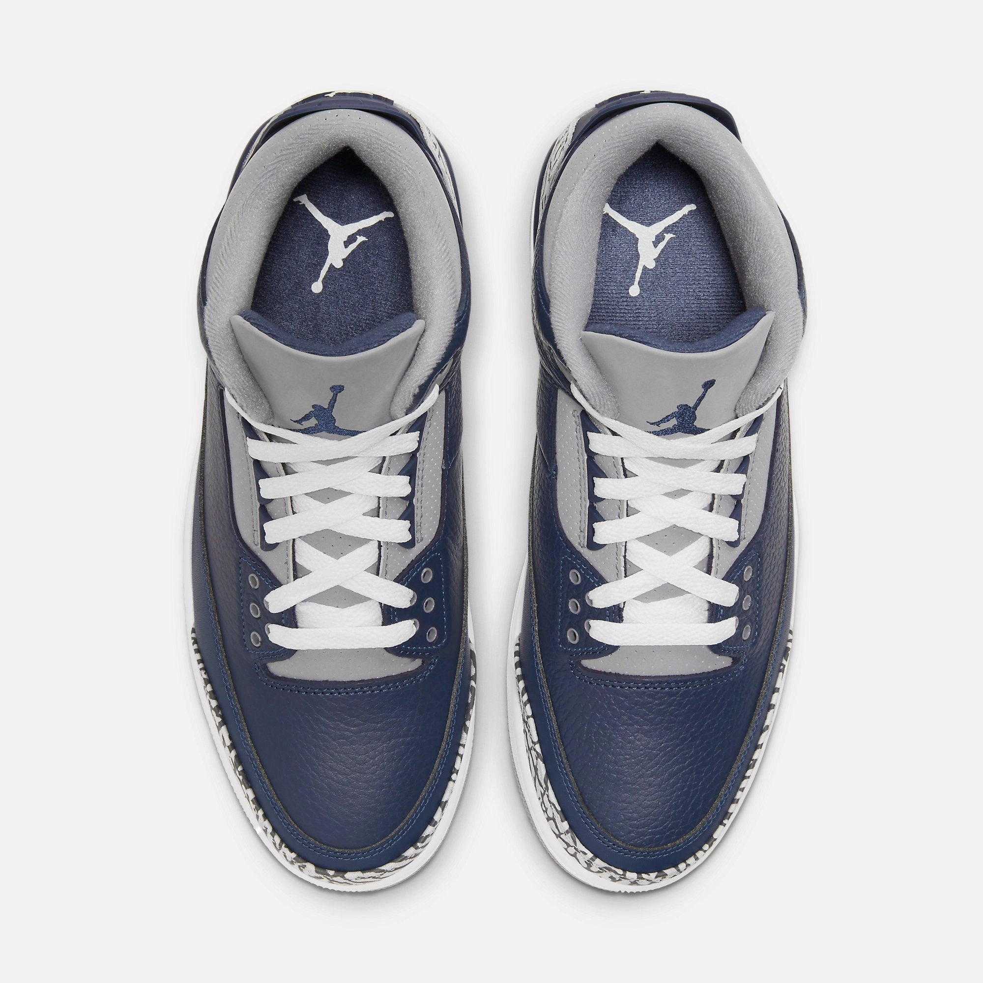 (Men's) Air Jordan 3 Retro 'Georgetown Hoyas / Midnight Navy' (2021) CT8532-401 Air Jordan 3 Retro Throwback Sneakers