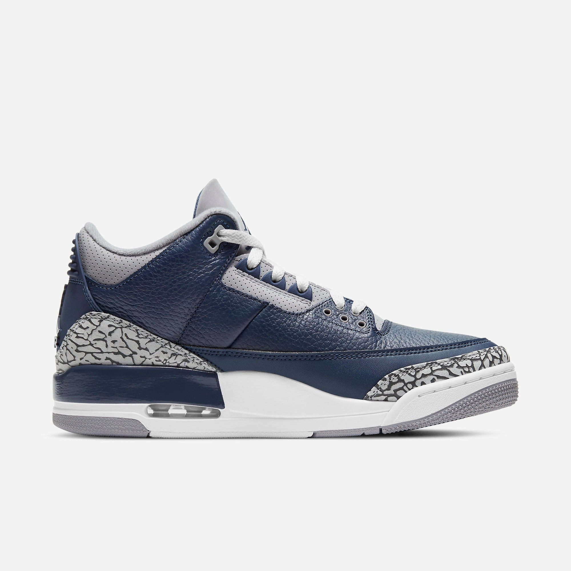 (Men's) Air Jordan 3 Retro 'Georgetown Hoyas / Midnight Navy' (2021) CT8532-401 Air Jordan 3 Retro Throwback Sneakers