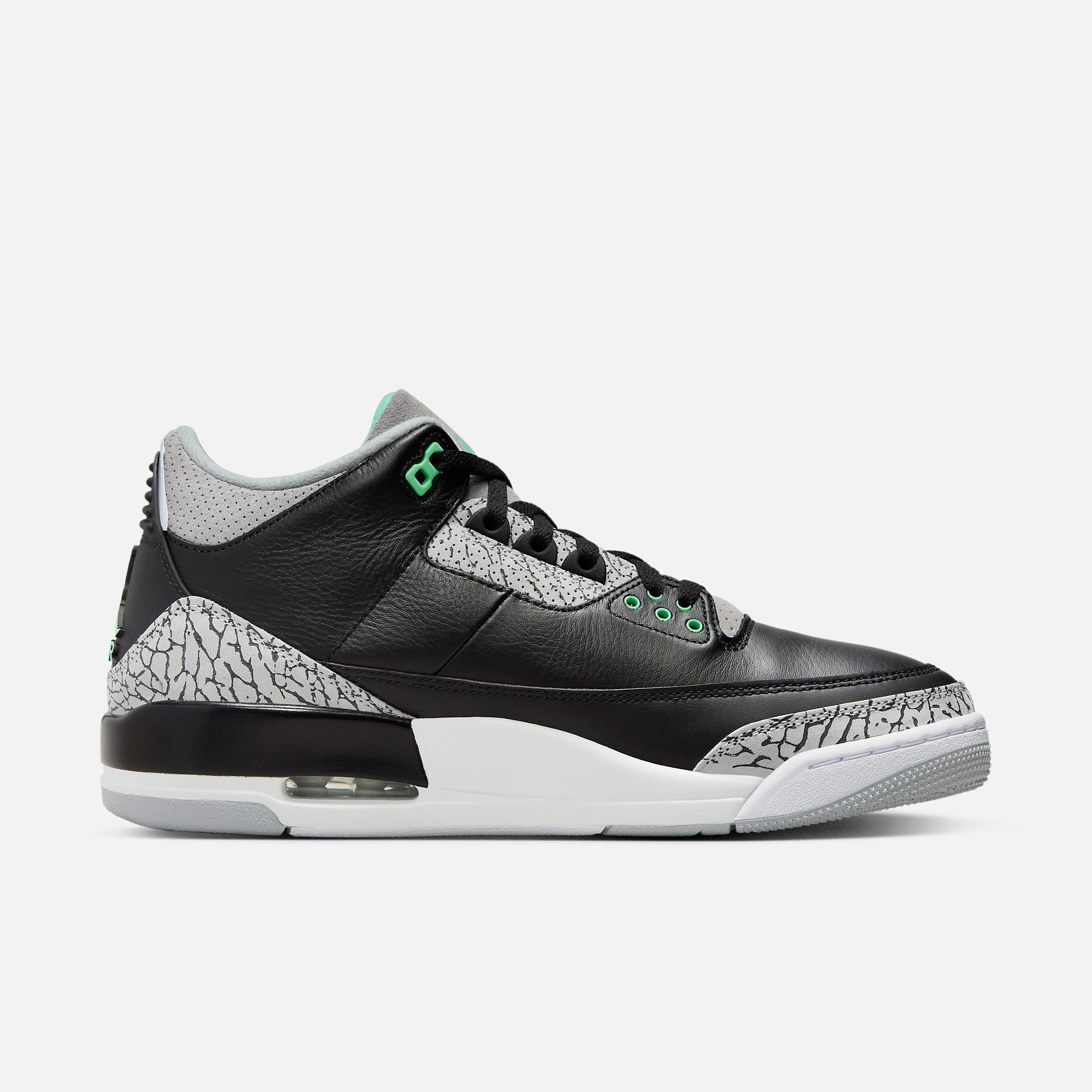 (Men's) Air Jordan 3 Retro 'Green Glow' (2024) CT8532-031 Air Jordan 3 Retro Throwback Sneakers