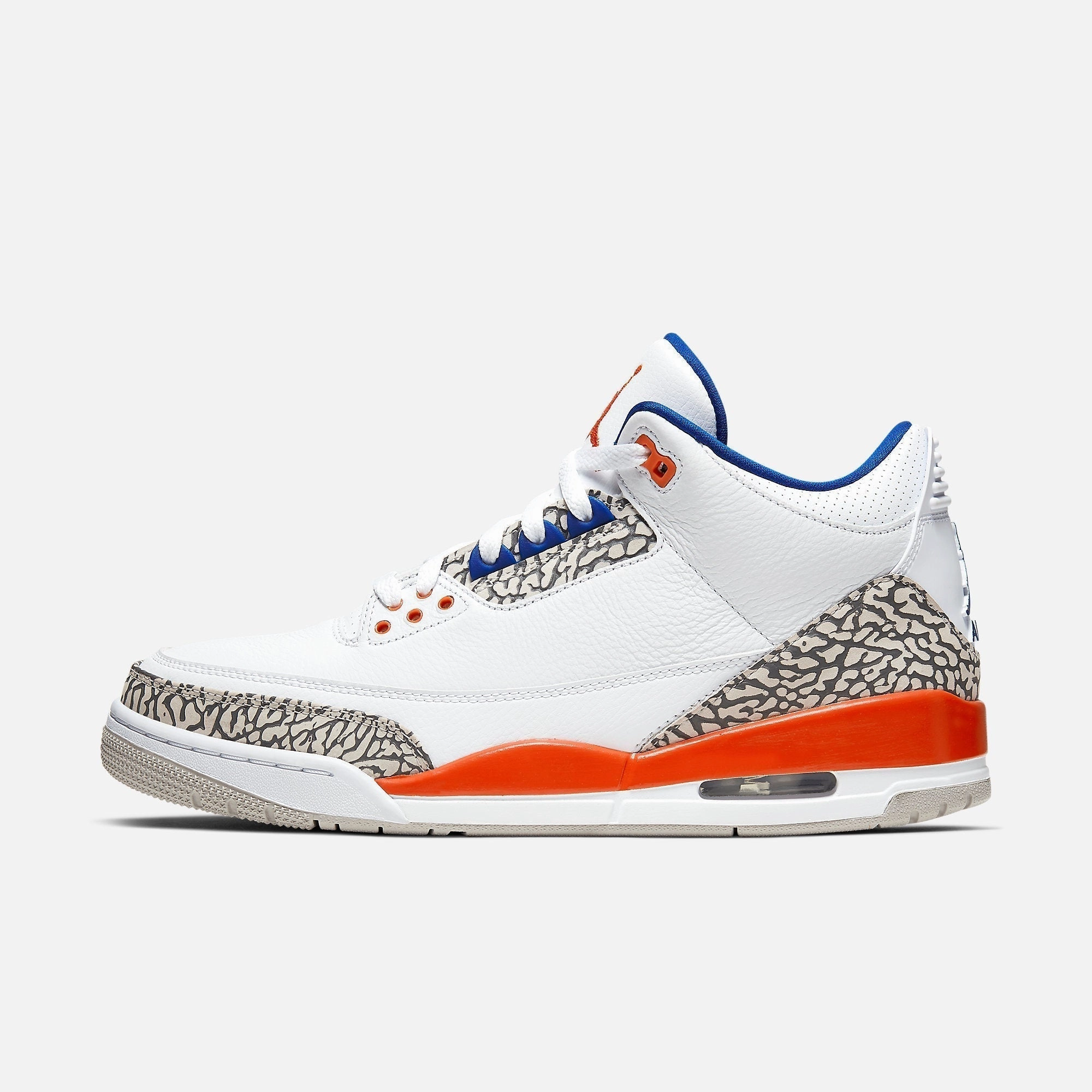 (Men's) Air Jordan 3 Retro 'New York Knicks' (2019) 136064-148 Air Jordan 3 retro sneakers with throwback vibe