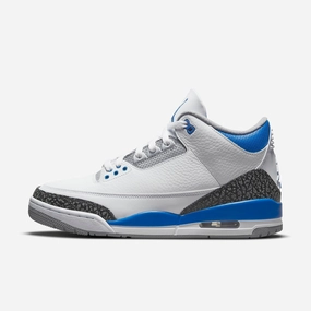 (Men's) Air Jordan 3 Retro 'Racer Blue' (2021) CT8532-145 Air Jordan 3 retro sneakers with throwback vibe