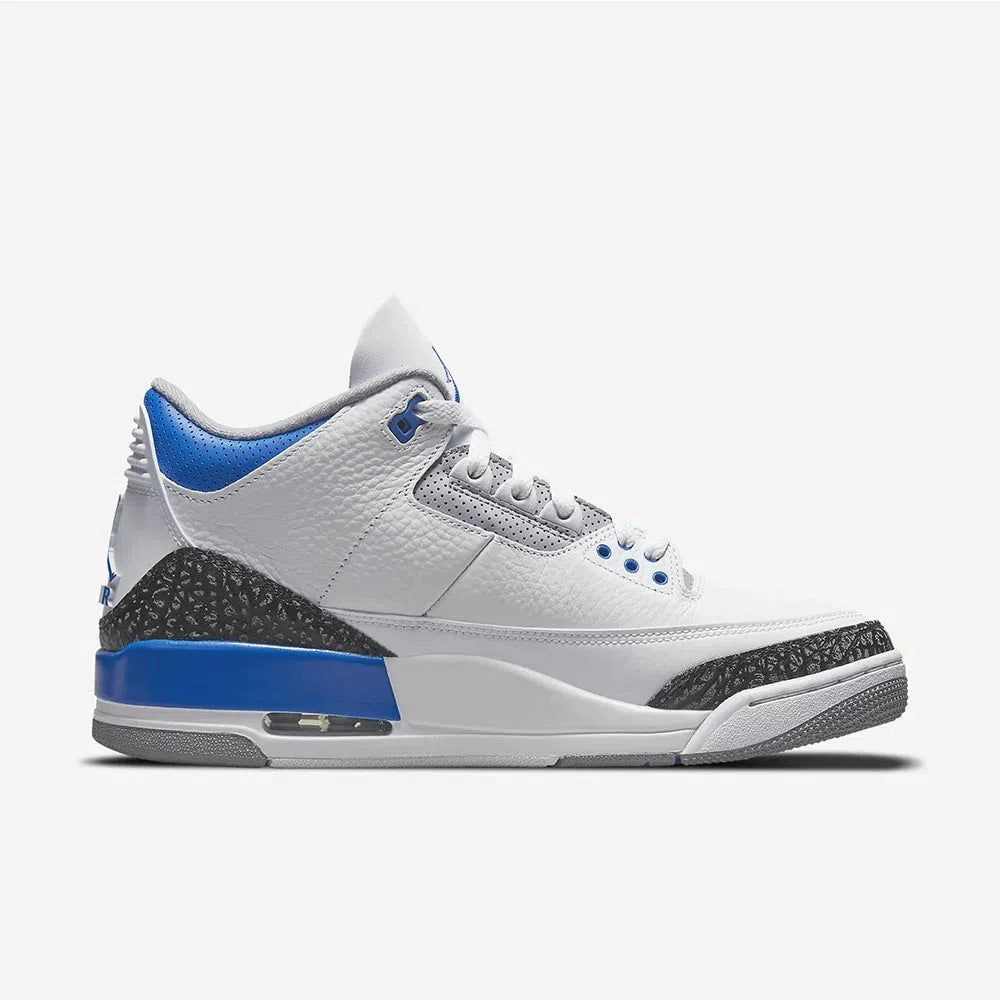 (Men's) Air Jordan 3 Retro 'Racer Blue' (2021) CT8532-145 Air Jordan 3 Retro Throwback Sneakers