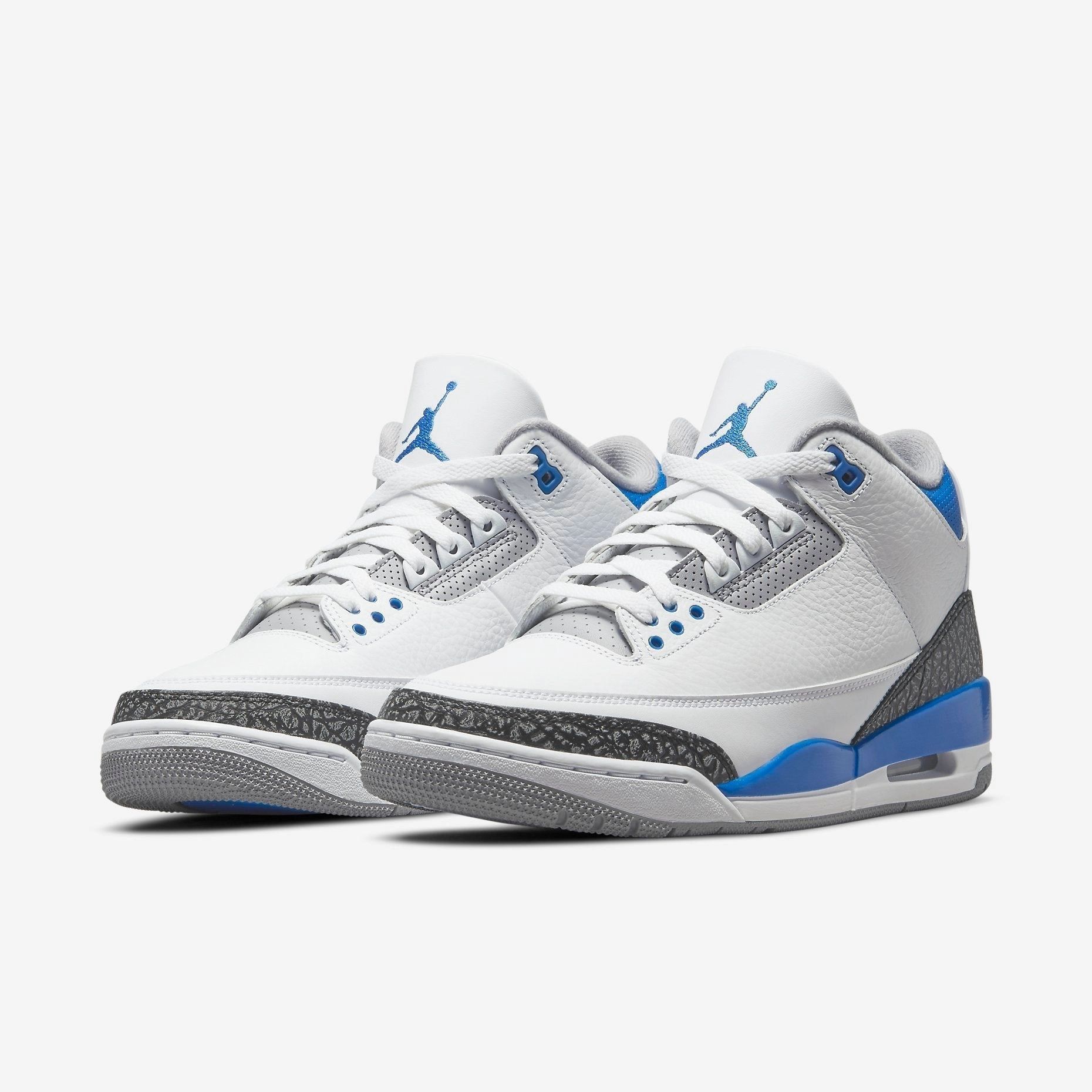 (Men's) Air Jordan 3 Retro 'Racer Blue' (2021) CT8532-145 Air Jordan 3 Retro Throwback Sneakers