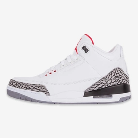 (Men's) Air Jordan 3 Retro 'White Cement' (2011) 136064-105 Air Jordan 3 retro sneakers with throwback vibe