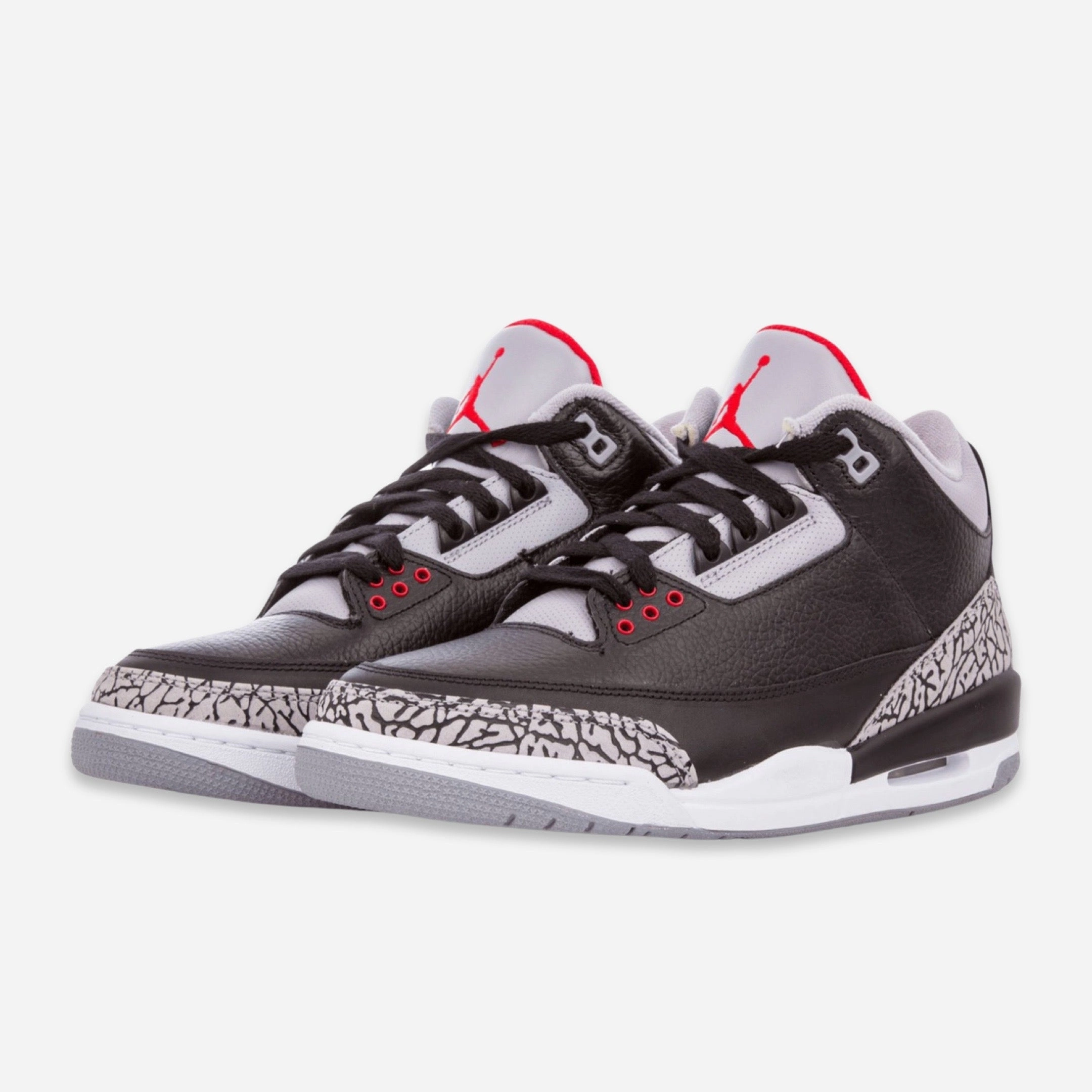 (Men's) Air Jordan 3 Retro CDP 'Countdown Black Cement' (2008) 340254-061 Air Jordan 3 Retro Throwback Sneakers