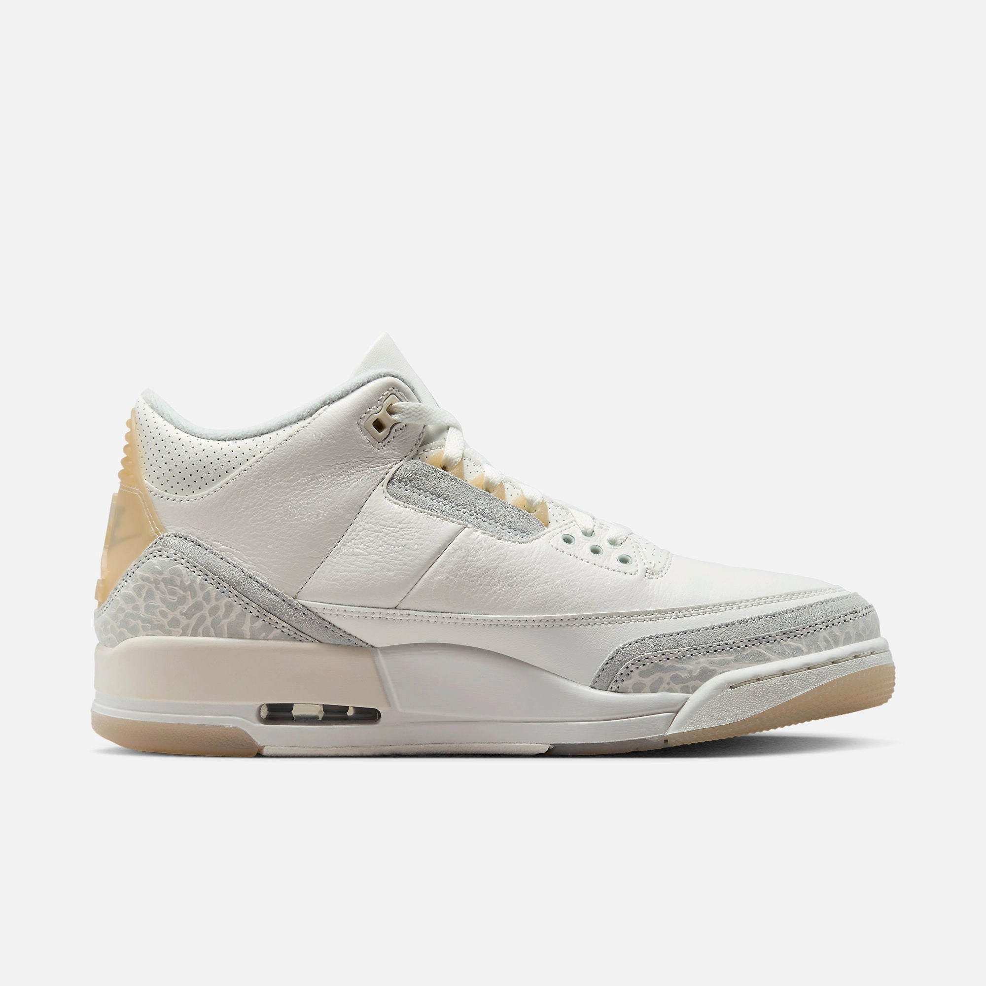 (Men's) Air Jordan 3 Retro Craft 'Ivory' (2024) FJ9479-100 Air Jordan 3 Retro Throwback Sneakers