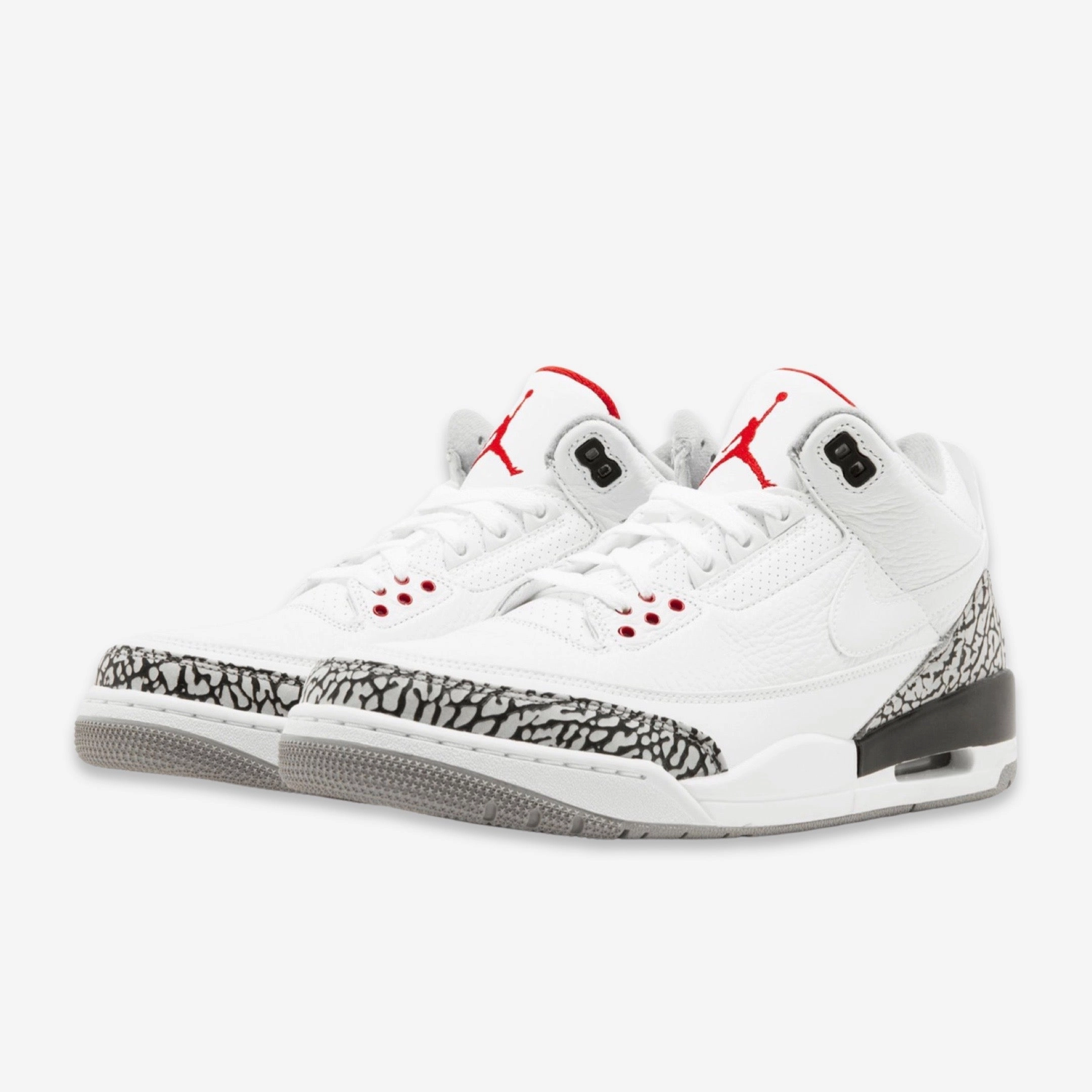 (Men's) Air Jordan 3 Retro JTH NRG 'Super Bowl White Cement' (2018) AV6683-160 Air Jordan 3 Retro Throwback Sneakers
