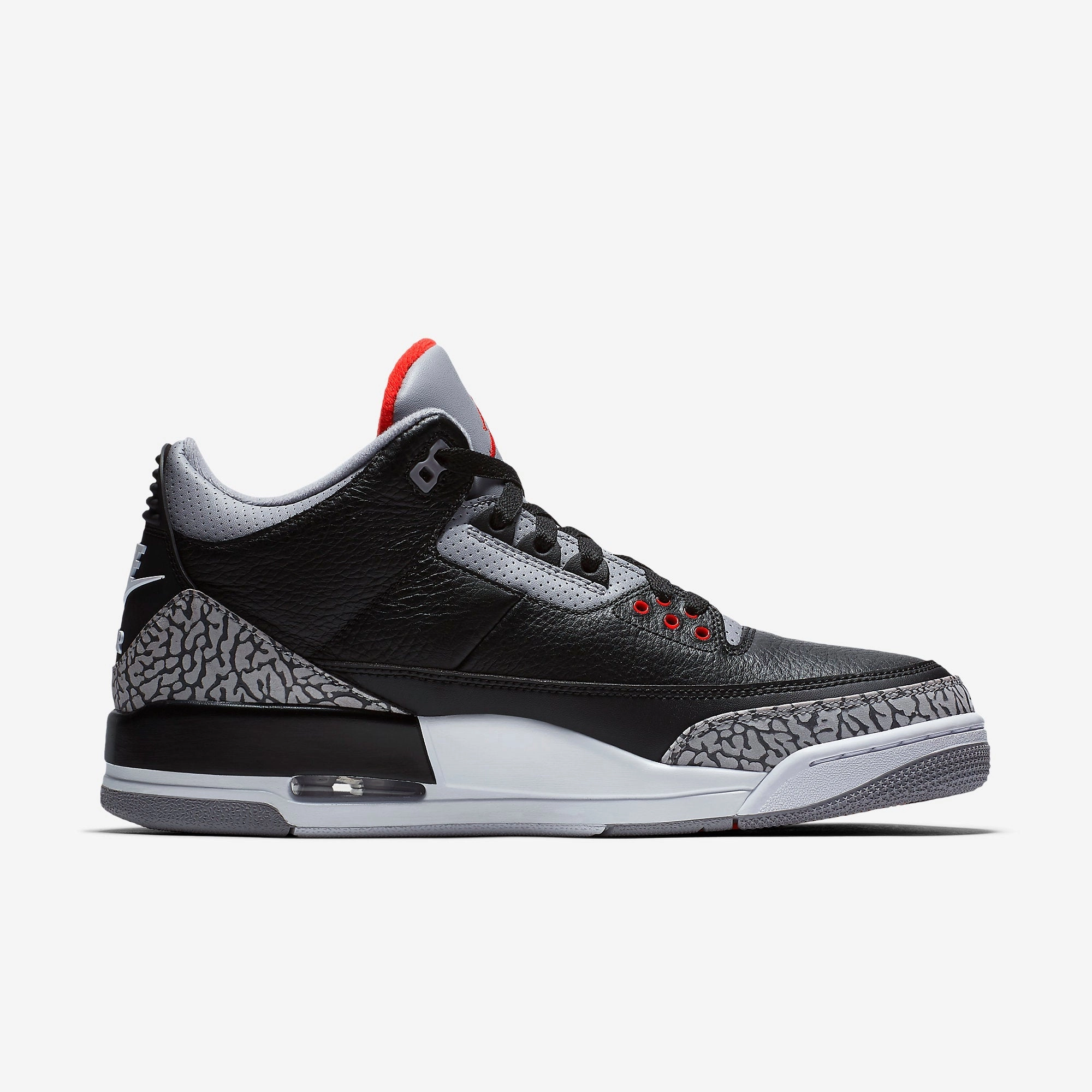 (Men's) Air Jordan 3 Retro OG 'Black Cement' (2018) 854262-001 Air Jordan 3 Retro Throwback Sneakers