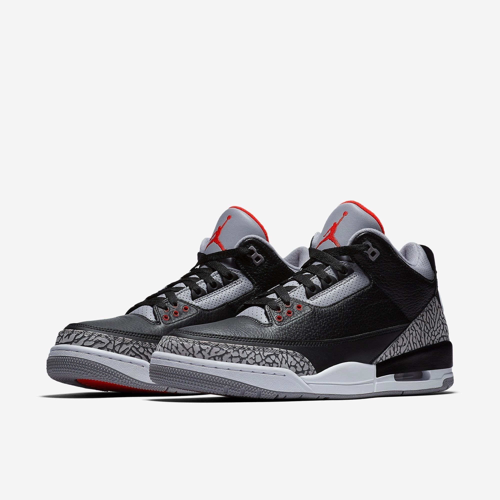 (Men's) Air Jordan 3 Retro OG 'Black Cement' (2018) 854262-001 Air Jordan 3 Retro Throwback Sneakers