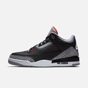 (Men's) Air Jordan 3 Retro OG 'Black Cement' (2018) 854262-001 Air Jordan 3 retro sneakers with throwback vibe